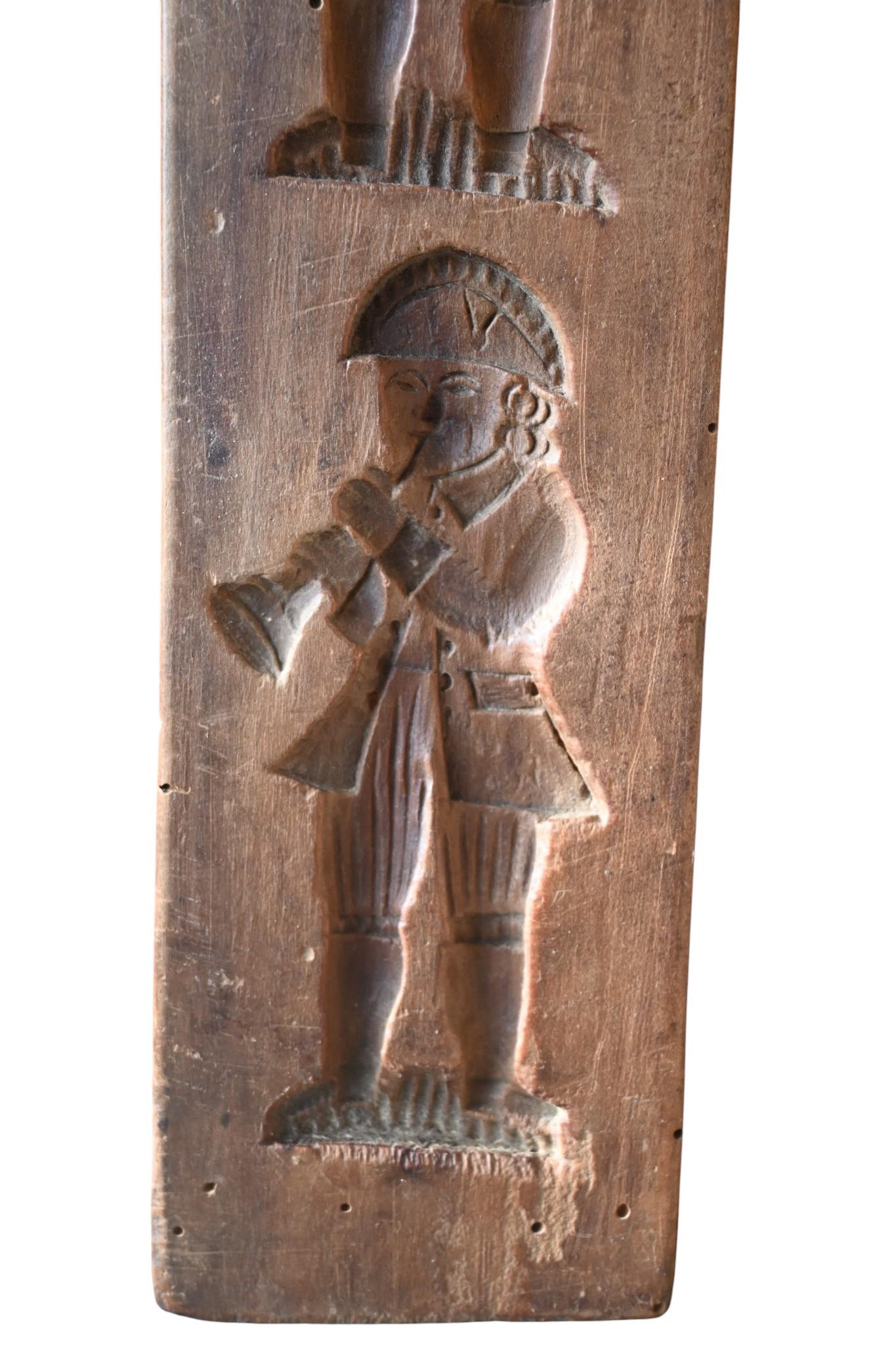 Magnifique moule à spéculoos ancien, en bois dur (probablement poirier), sculpté In condizioni buone in vendita a Bilzen, BE