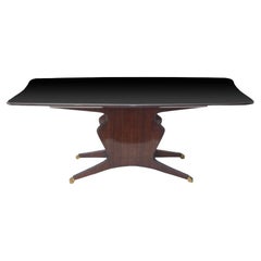 Magnifique table de salle à manger en acajou de Osvaldo Borsani (1950)