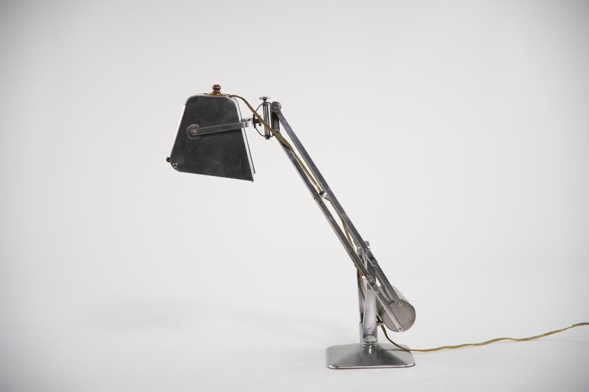 Early 20th Century Magnifying Desk Lamp For Sale