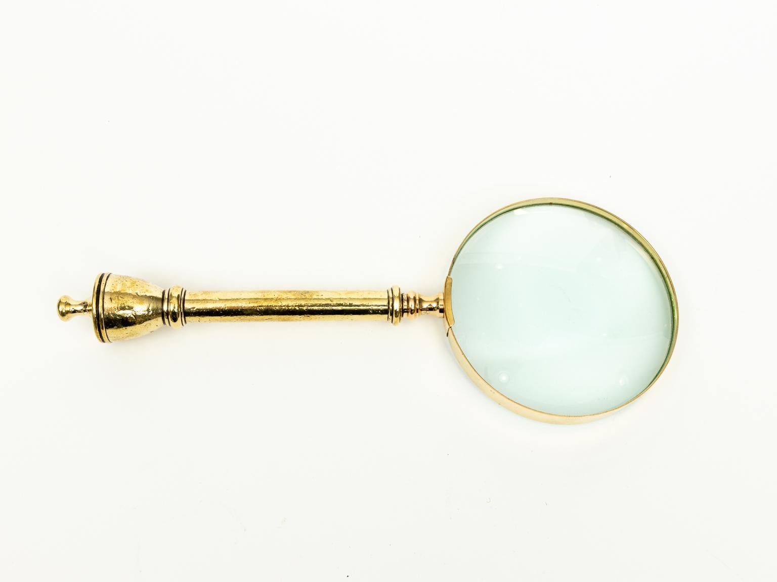 brass magnifying glass