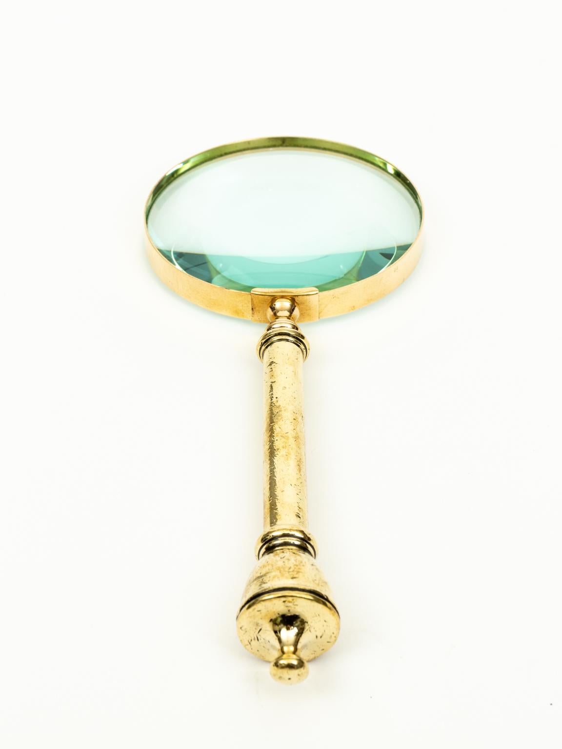 20th Century Magnifying Glass Brass Victorian