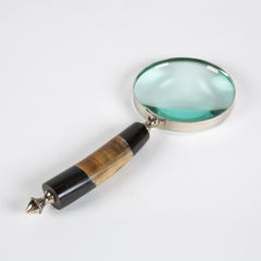 Magnifying Glass with Polished Horn Handle