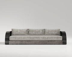 Magno Sofa in Eucalyptus and Black Lacquer by Palena Furniture