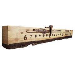 Magnolia: 3-Foot Walnut Linear Clock 