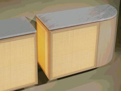 Magnolya Buffet contemporain et personnalisable avec éclairage intérieur