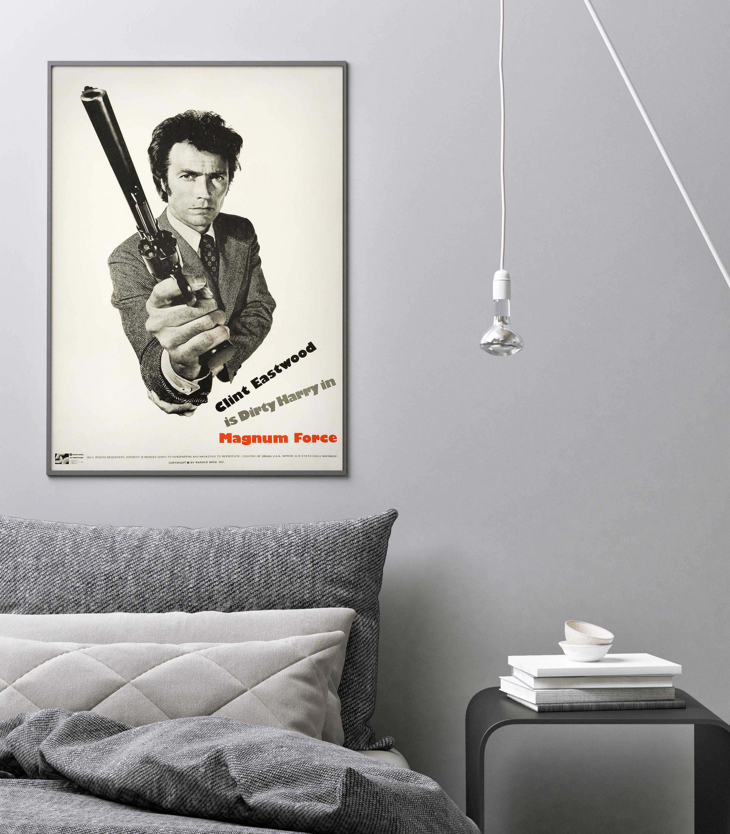 Post-Modern 'Magnum Force' Original Vintage Movie Poster, American, 1973