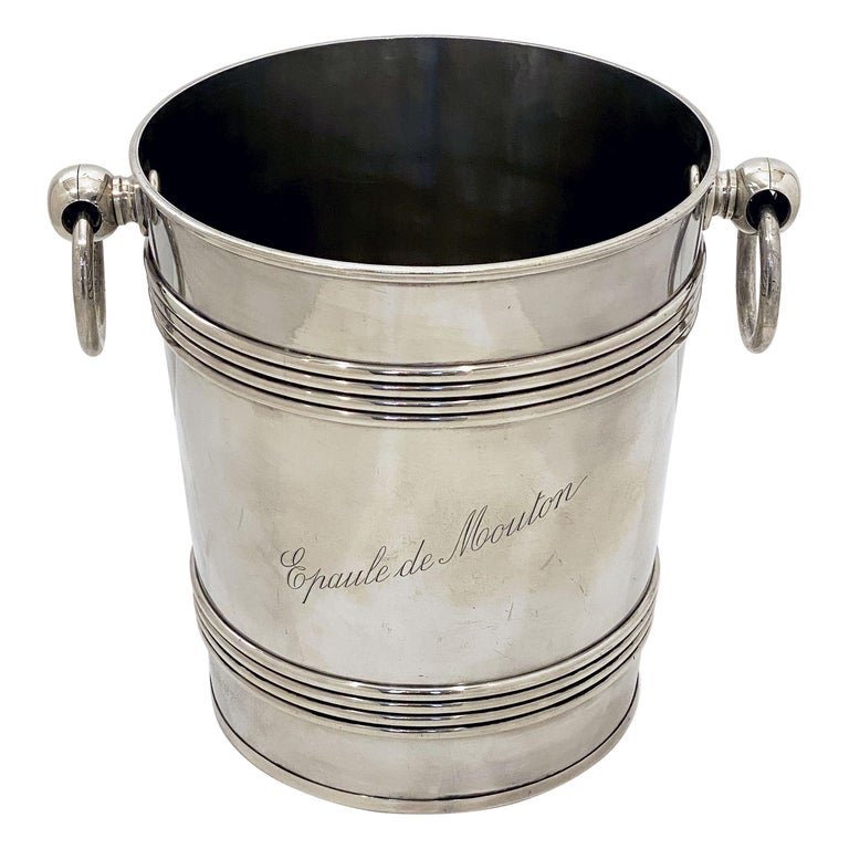 MagnumSized French Ice Bucket or Wine or Champagne Cooler, Epaule De