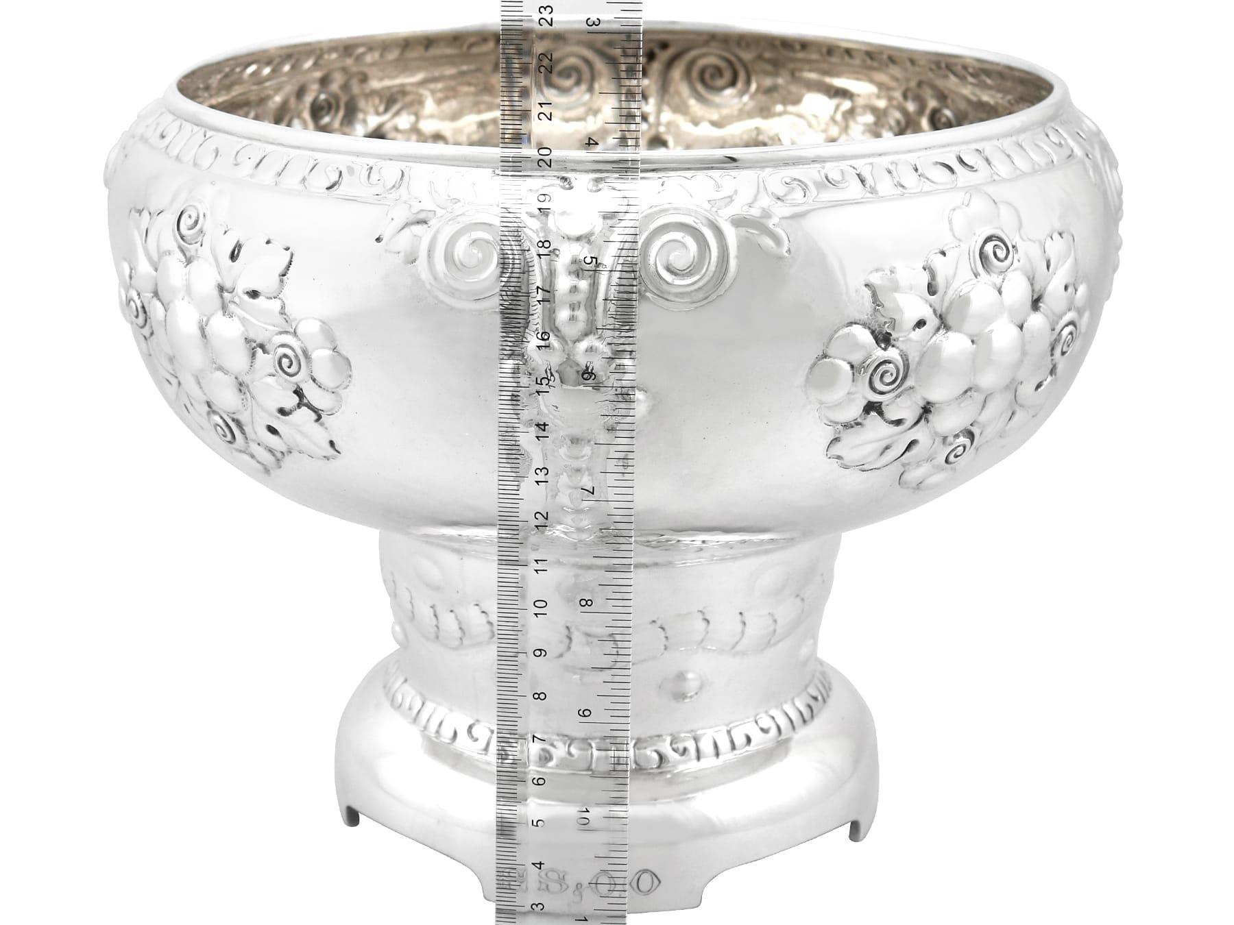 Magnus Aase Antique Norwegian Silver Presentation Bowl For Sale 2