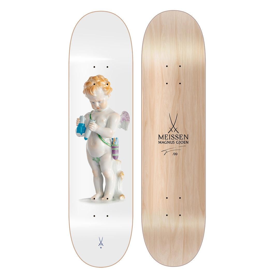 Magnus Gjoen x Meissen, Cupid (Love Not War) Skate Deck, 2022

Canadian Maple Wood Skate Deck

Hand-signed and numbered by the artist

Edition of 99 