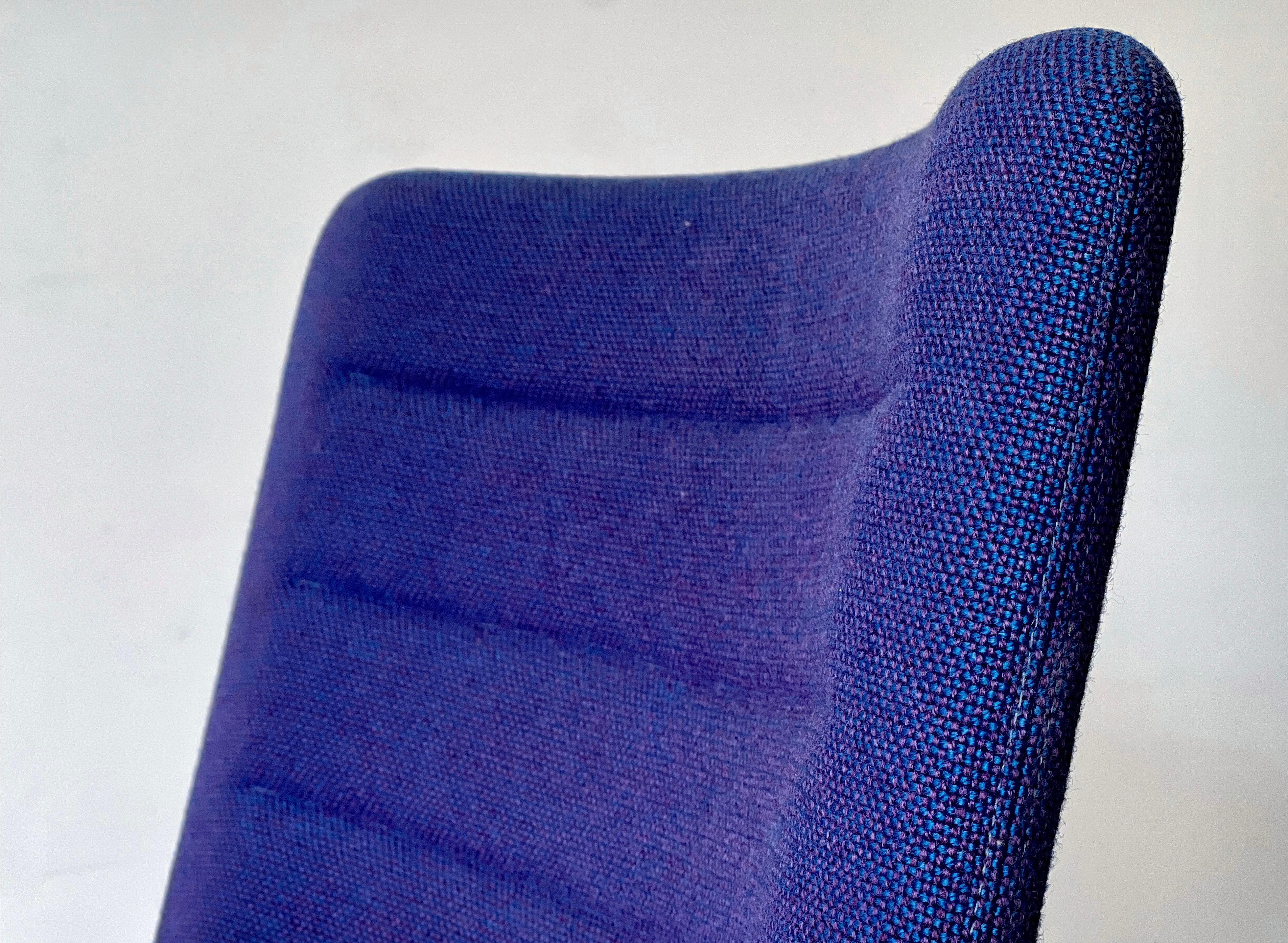 Magnus Olesen blue chair, probably by Rud Thygesen & Johnny Sørensen, Denmark For Sale 10
