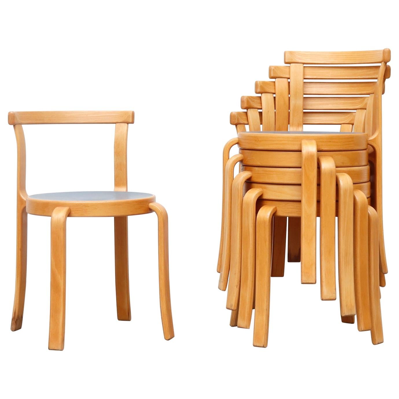 Magnus Olesen Danish Mid-century Series 8000 Stacking Chairs