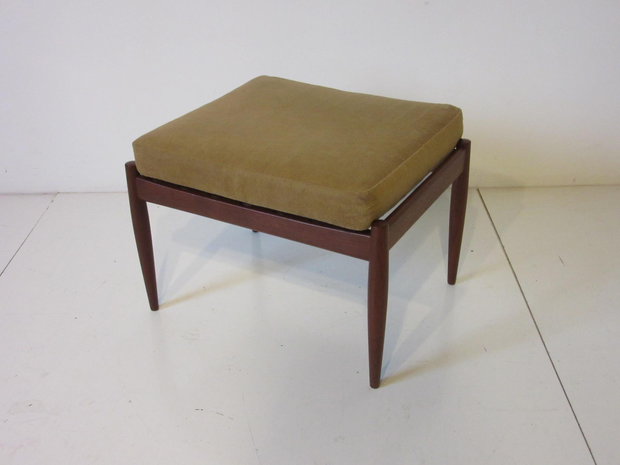 Teak Magnus Olesen Footstool / Ottoman by Durup, Denmark