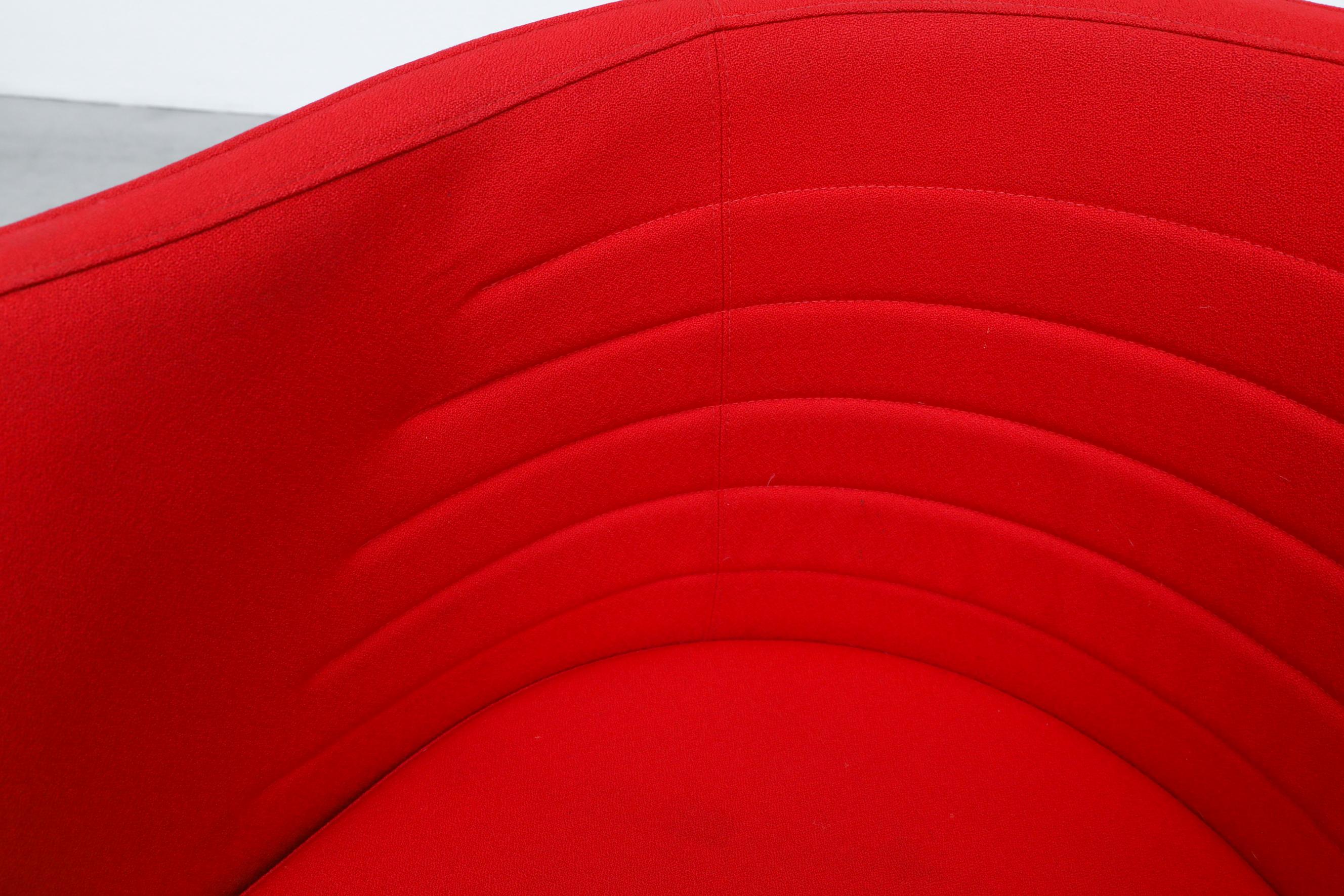 Red Magnus Olesen Lotus Chair in White Ash by Rud Thygensen & Johnny Sørensen For Sale 7