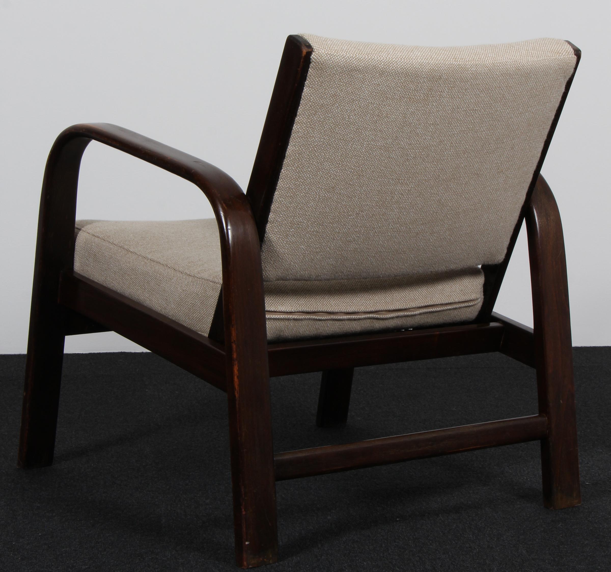 Chaise longue Magnus Stephensen en hêtre, canne et laine, Fritz Hansen années 1930 en vente 2