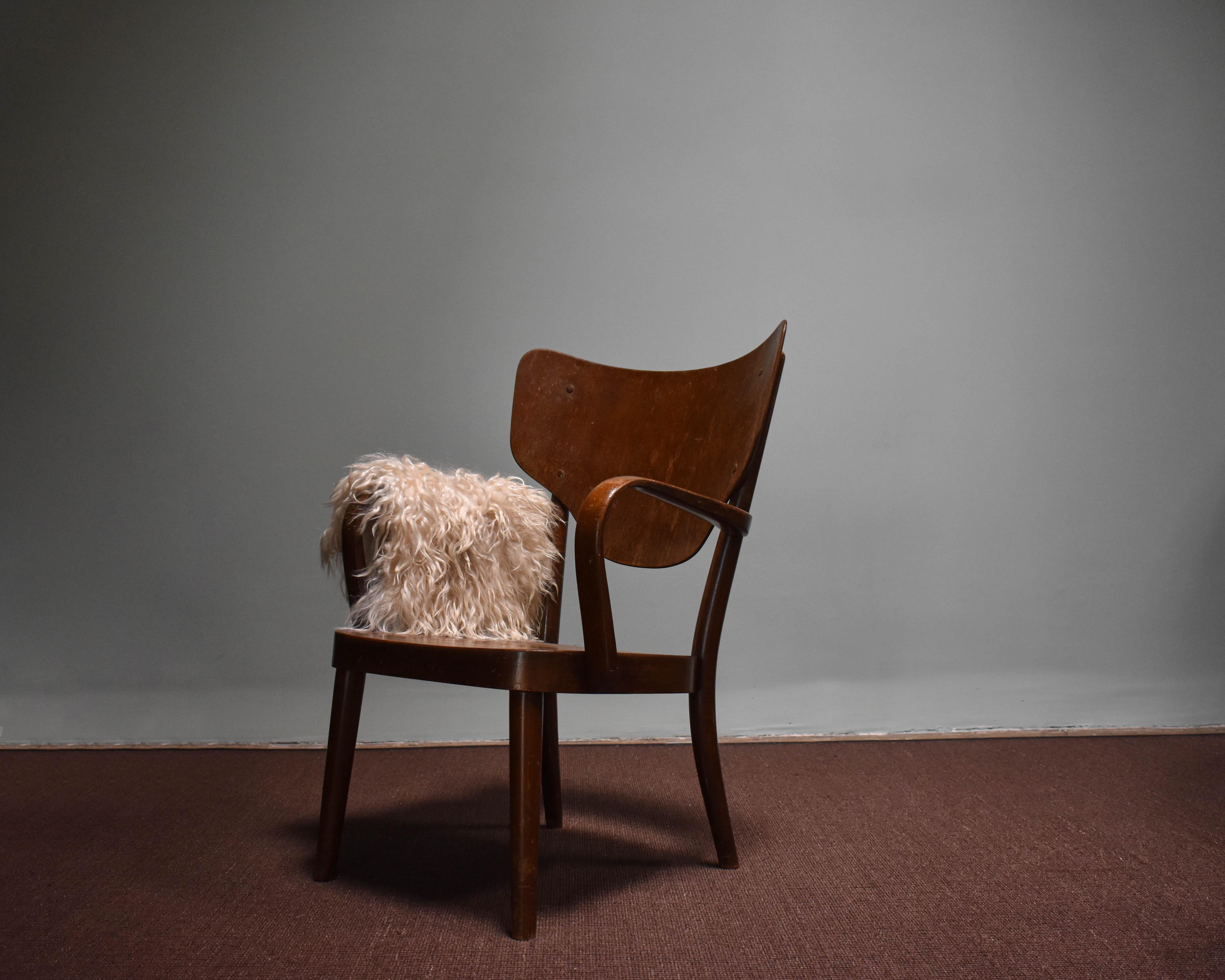 Magnus Stephensen Sitting Chair for Fritz Hansen (Gebeizt) im Angebot
