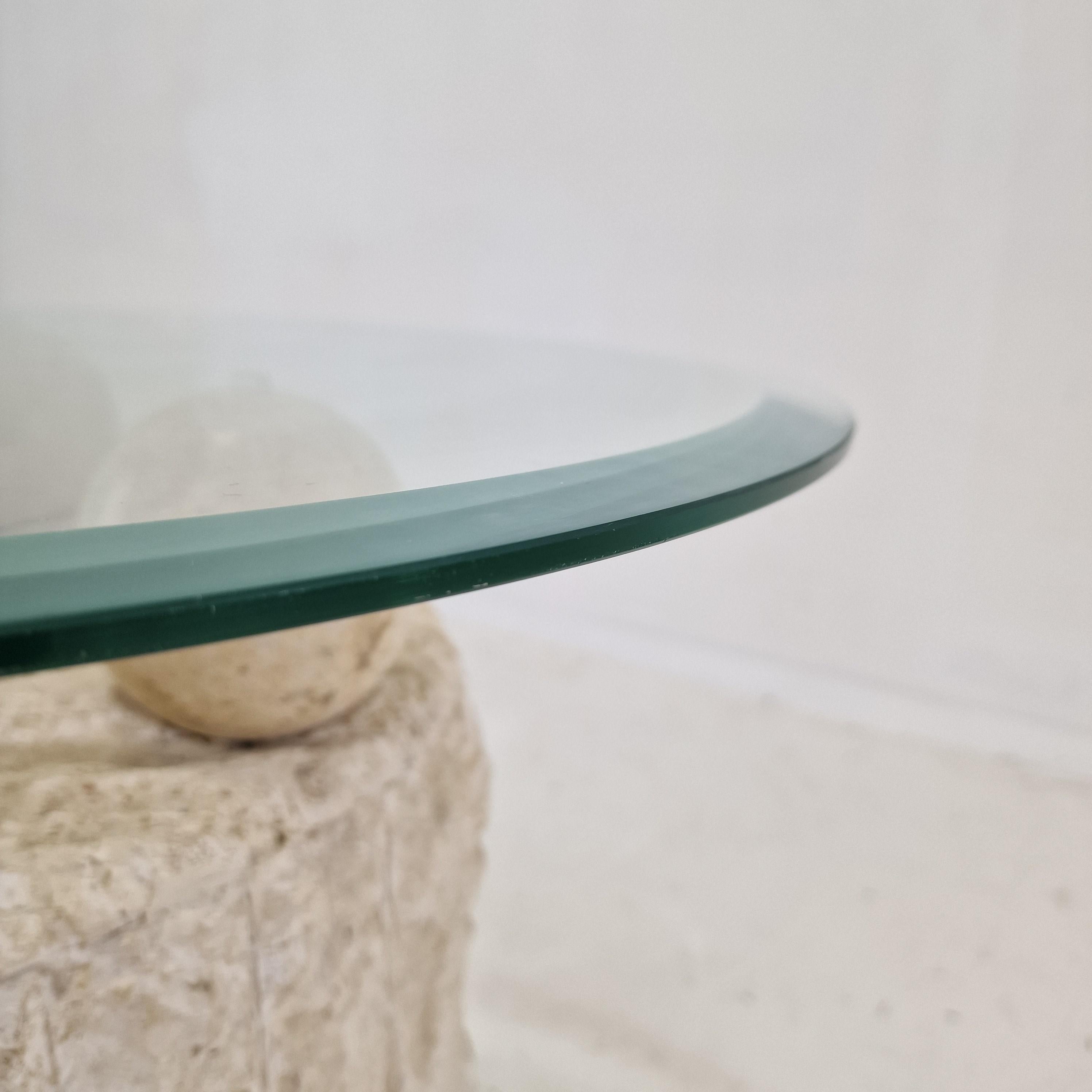 Magnussen Ponte Mactan Stone Coffee or Fossil Stone Table, 1980s 6