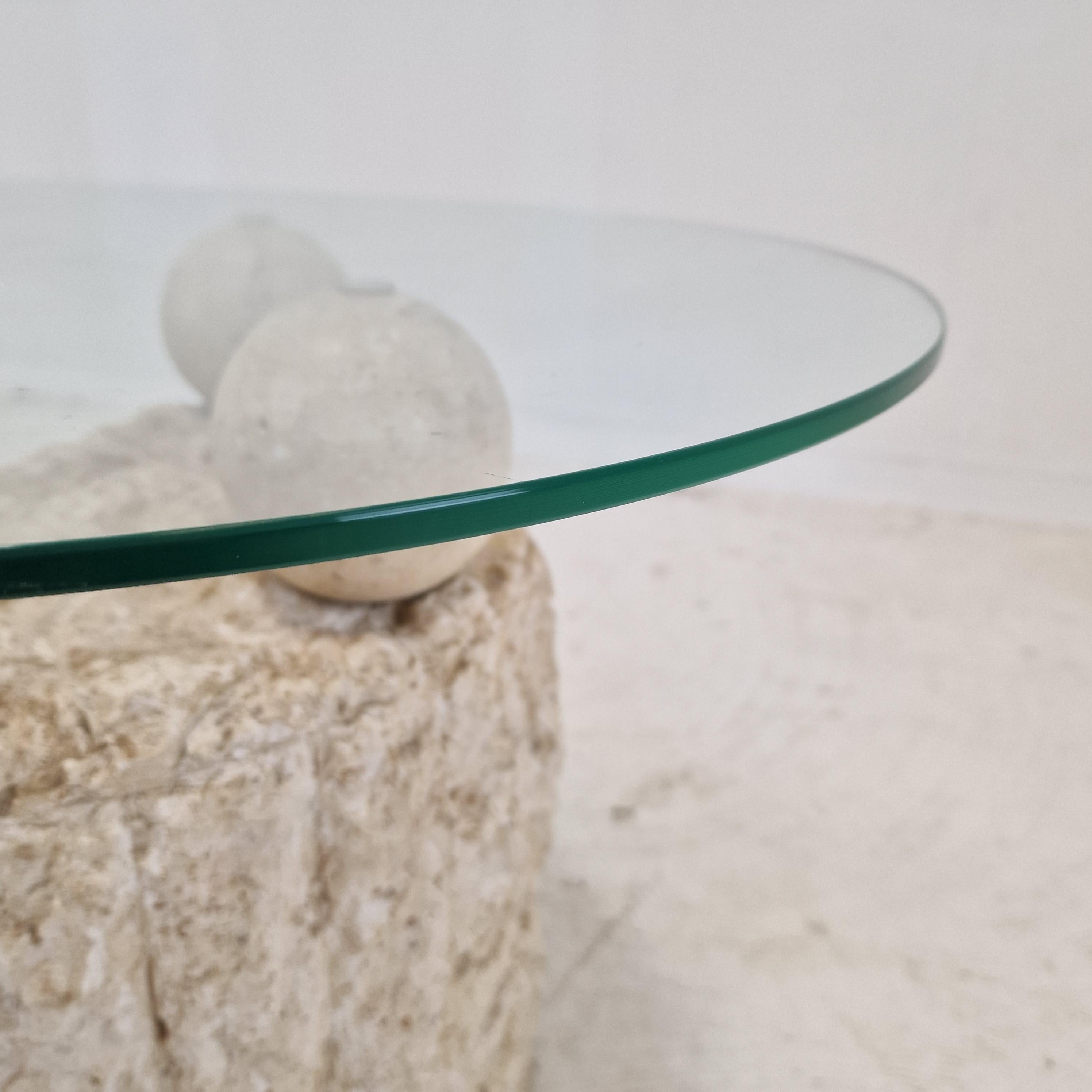 Magnussen Ponte Mactan Stone Coffee or Fossil Stone Table, 1980s For Sale 6
