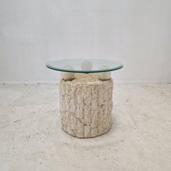 Magnussen Ponte Mactan Stone Coffee or Fossil Stone Table, 1980s