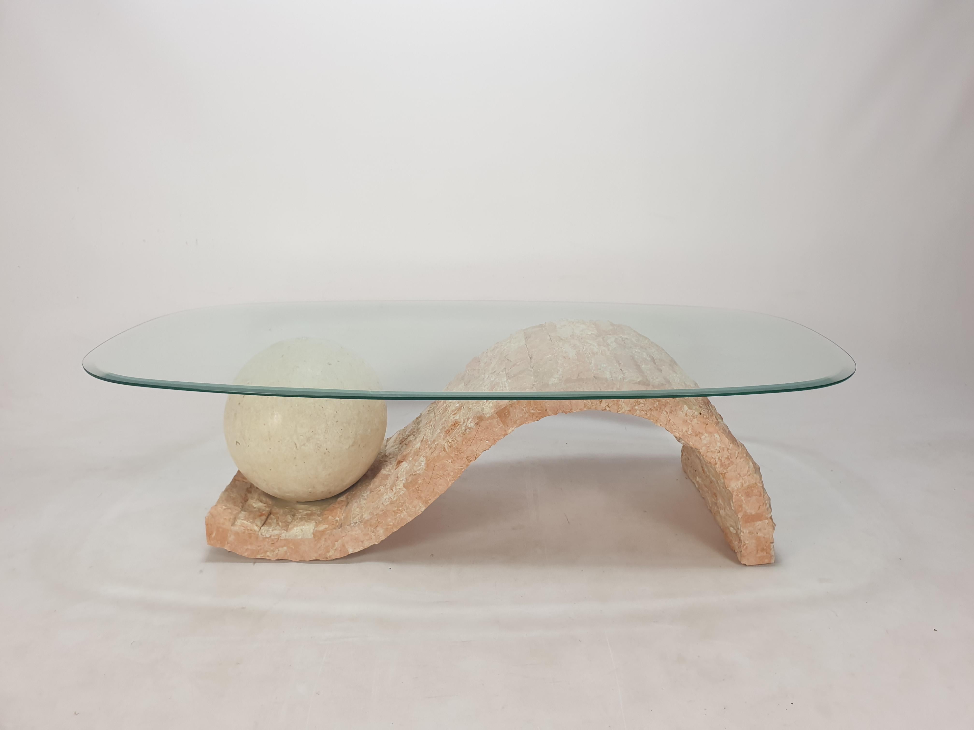 Magnussen Ponte Mactan Stone or Fossil Stone Coffee Table, 1980s 2