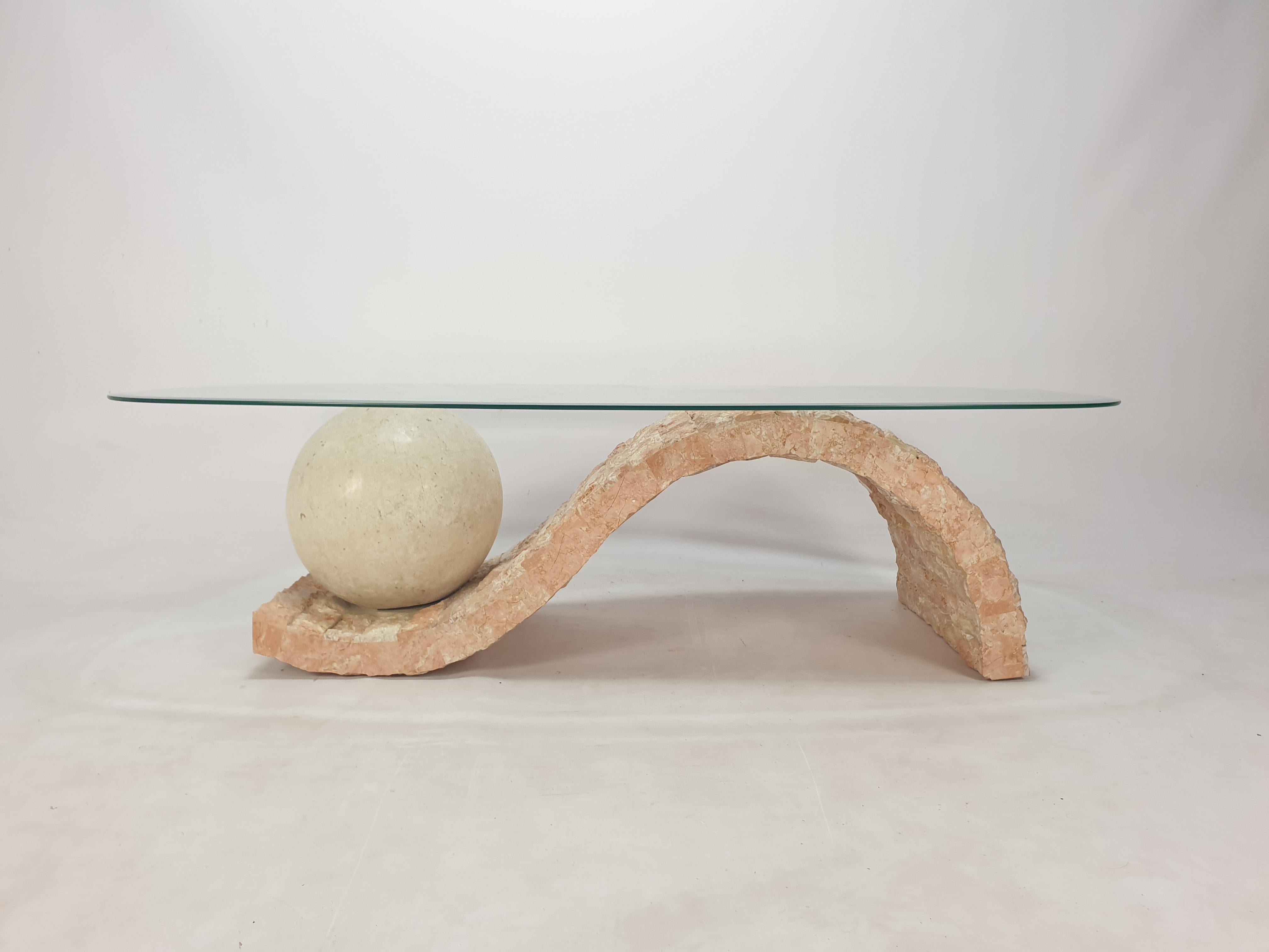 Magnussen Ponte Mactan Stone or Fossil Stone Coffee Table, 1980s 3