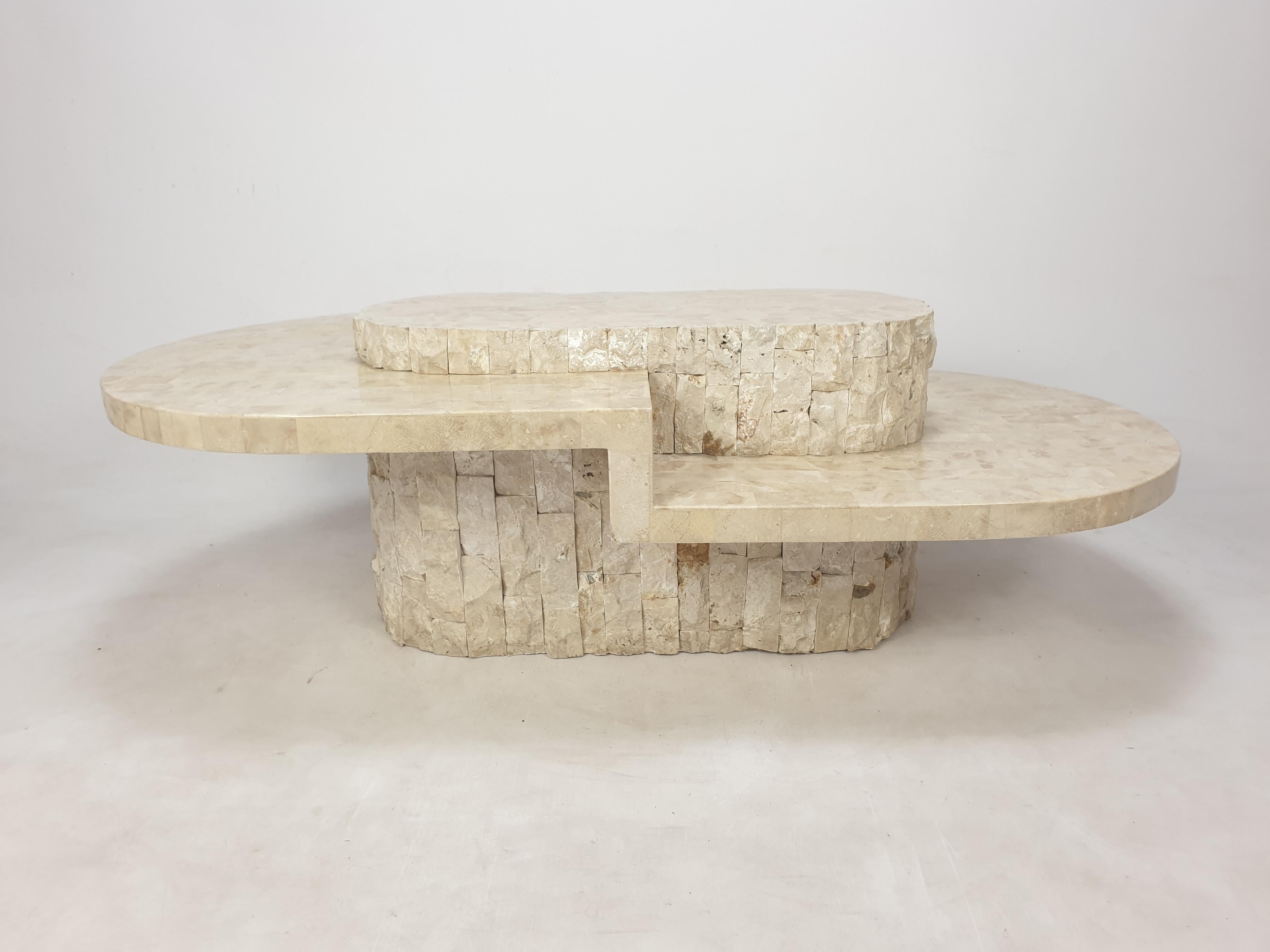 Magnussen Ponte Mactan Stone or Fossil Stone Coffee Table, 1980s 3