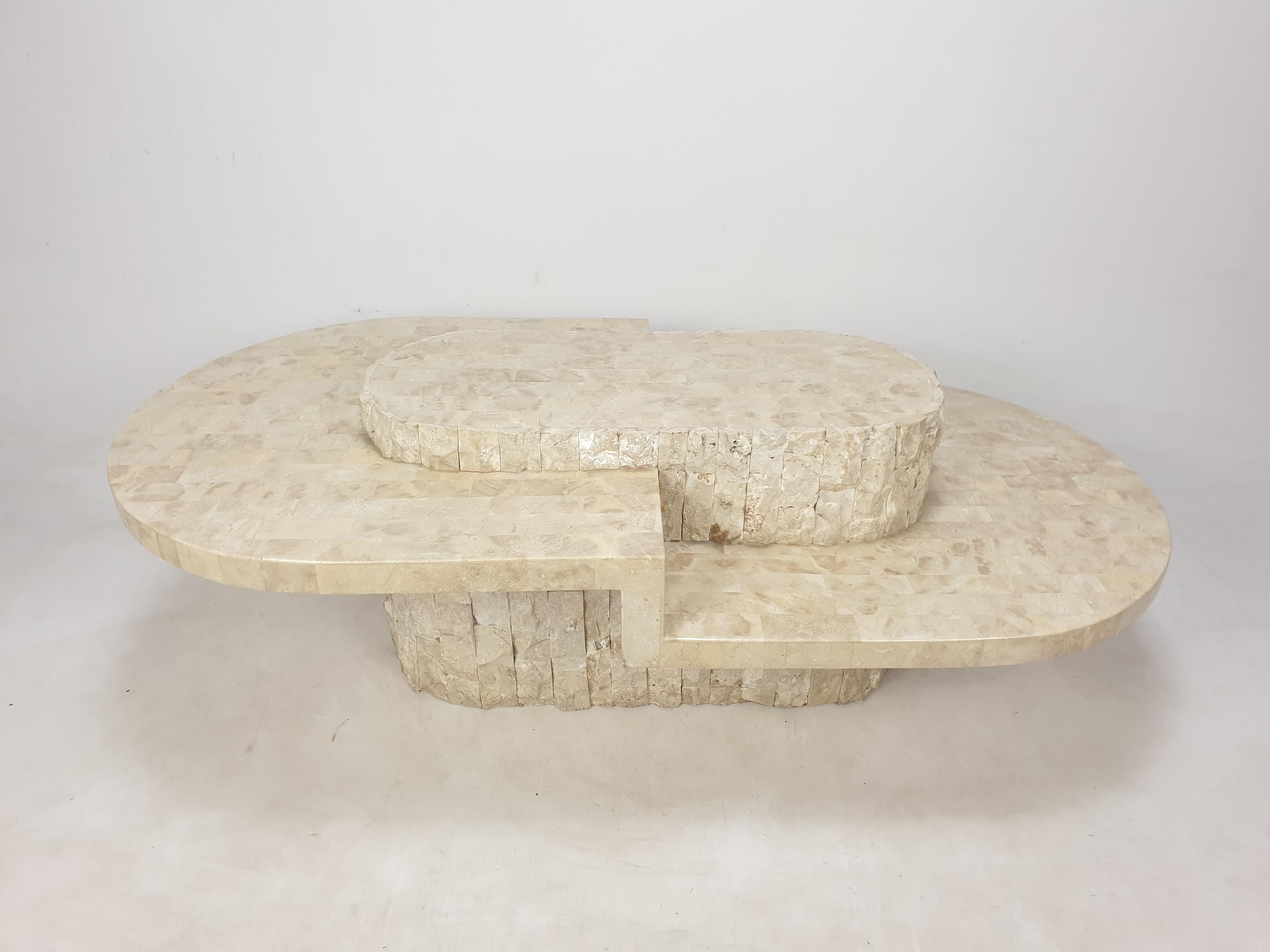 Magnussen Ponte Mactan Stone or Fossil Stone Coffee Table, 1980s 4