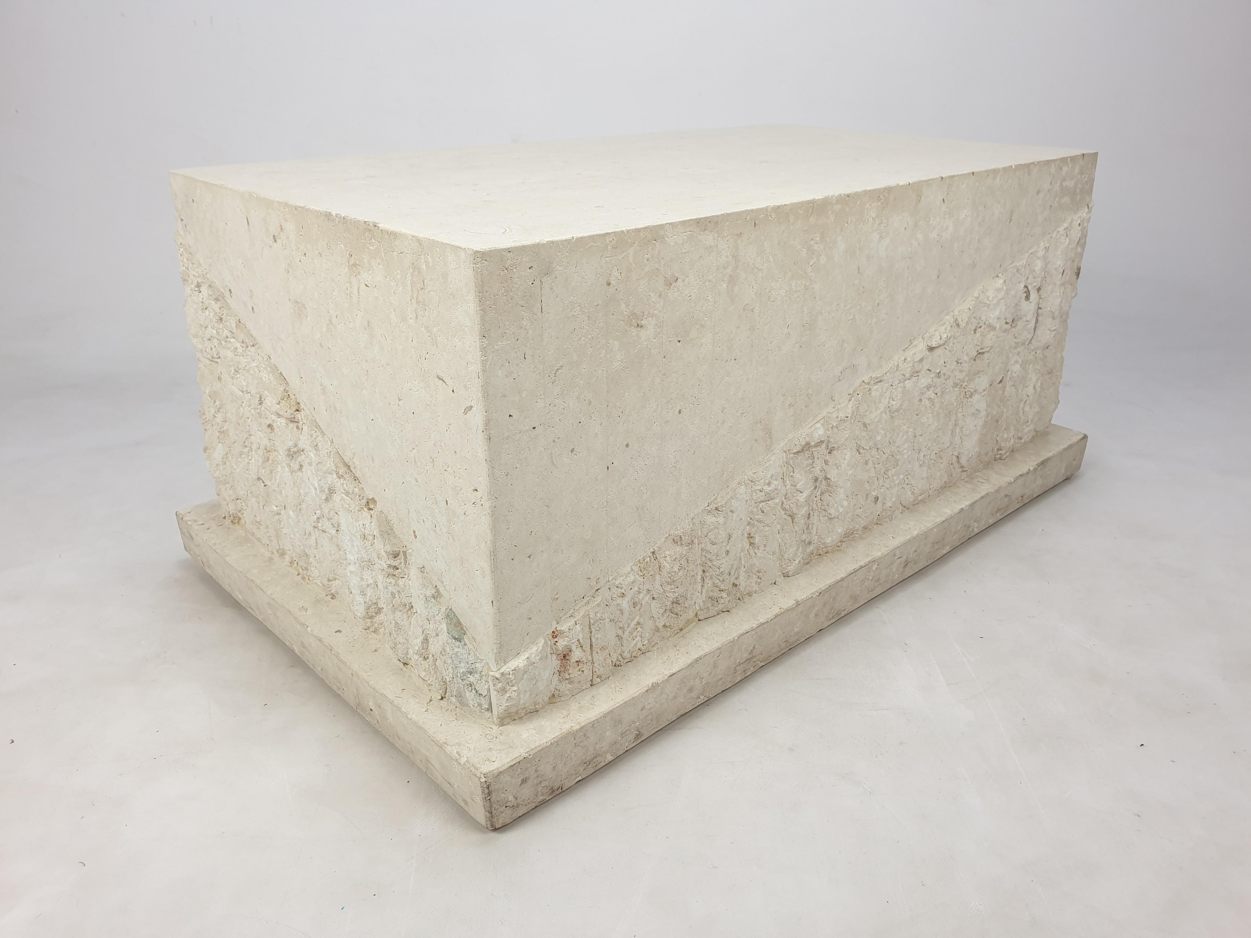 Magnussen Ponte Mactan Stone or Fossil Stone Coffee Table, 1980s For Sale 6