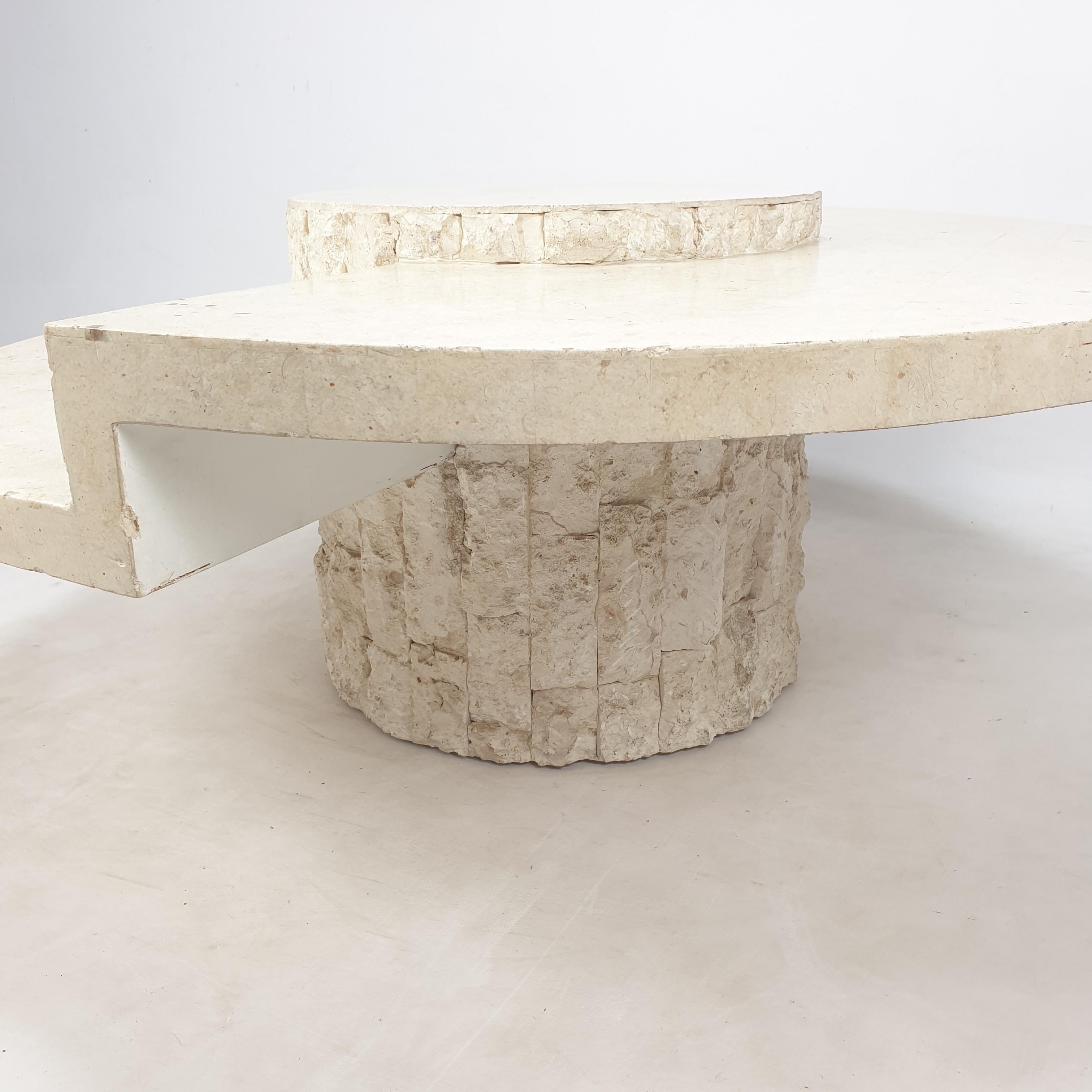 Magnussen Ponte Mactan Stone Coffee Table, 1980s 3