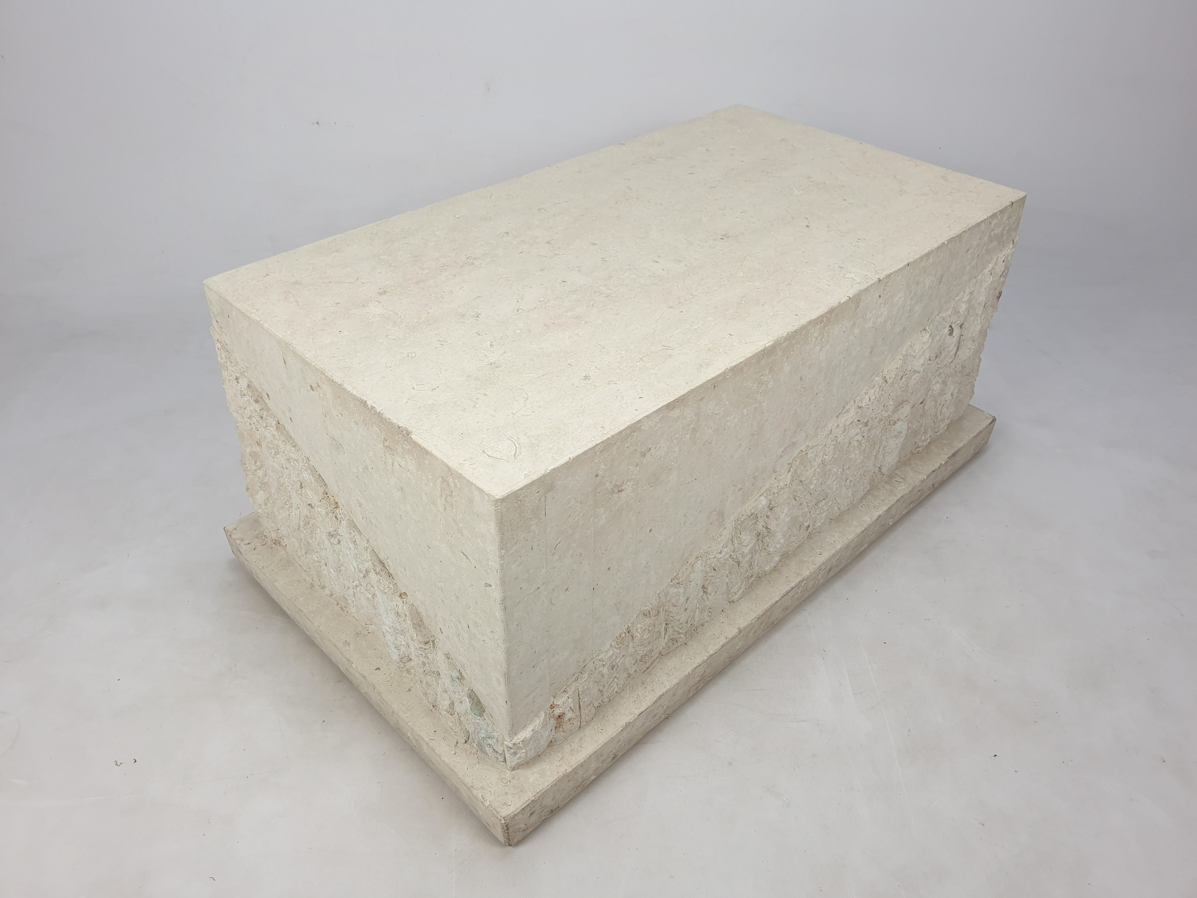 Magnussen Ponte Mactan Stone or Fossil Stone Coffee Table, 1980s For Sale 7