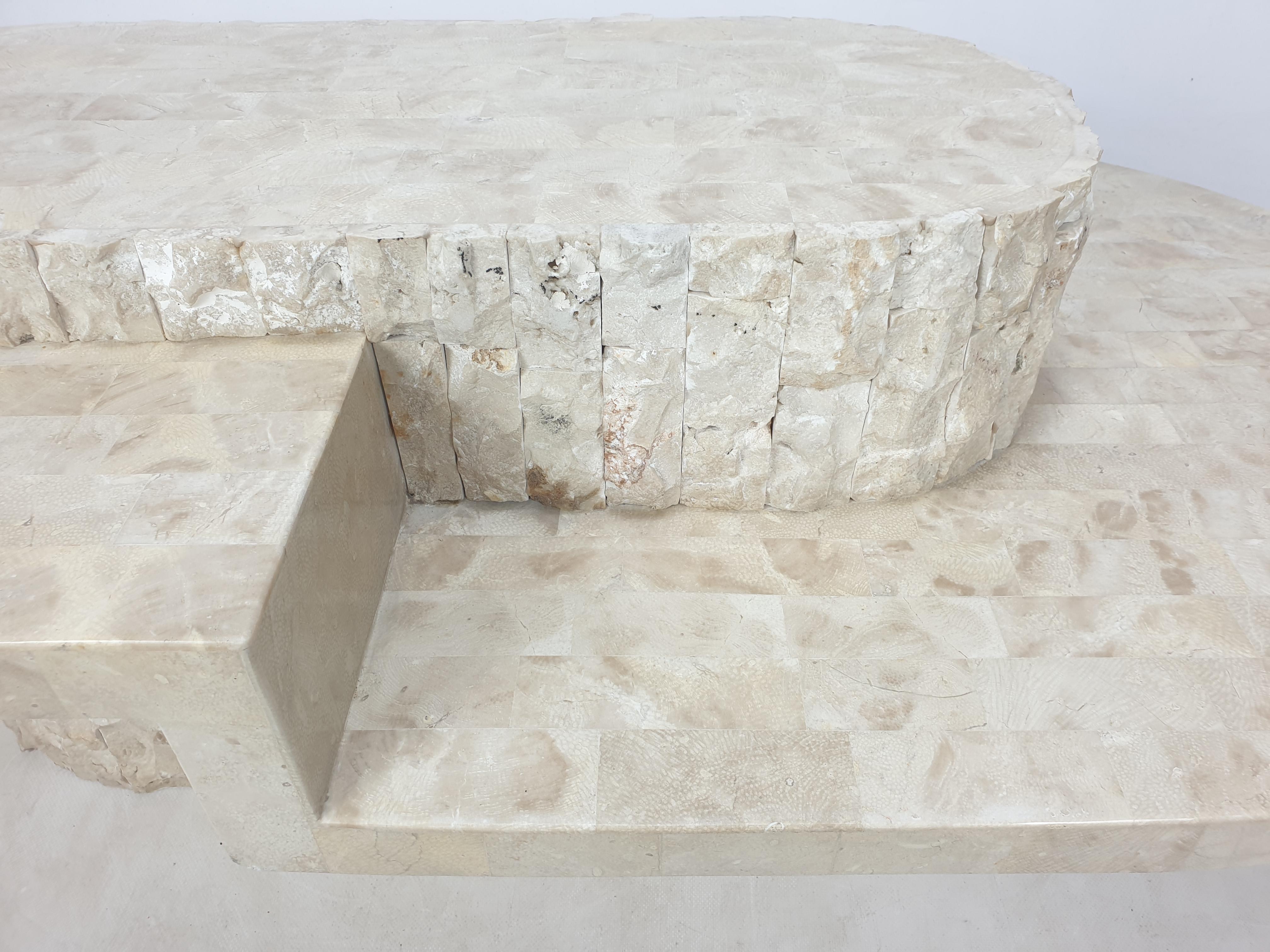 Magnussen Ponte Mactan Stone or Fossil Stone Coffee Table, 1980s 6