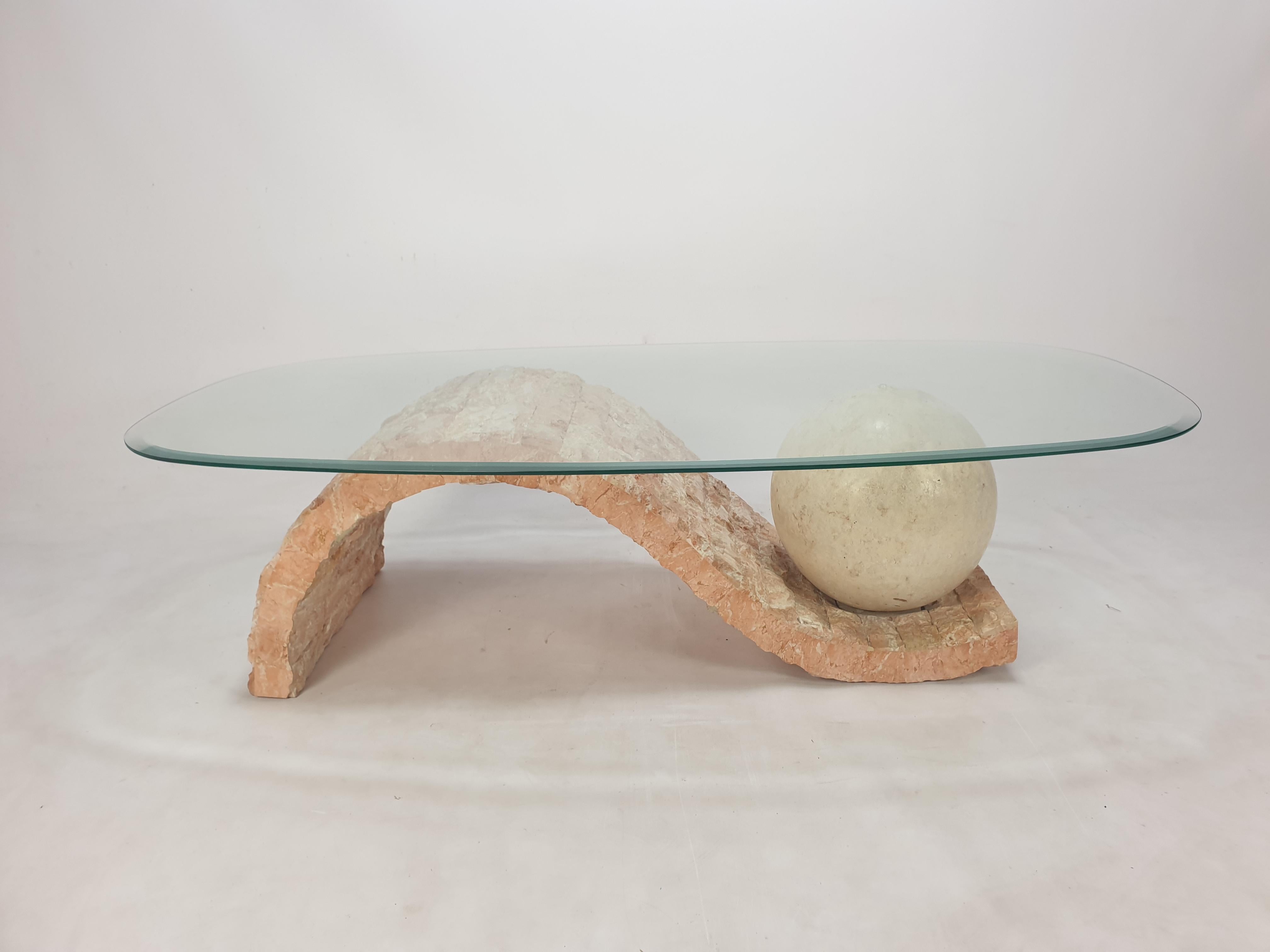 Magnussen Ponte Mactan Stone or Fossil Stone Coffee Table, 1980s 10