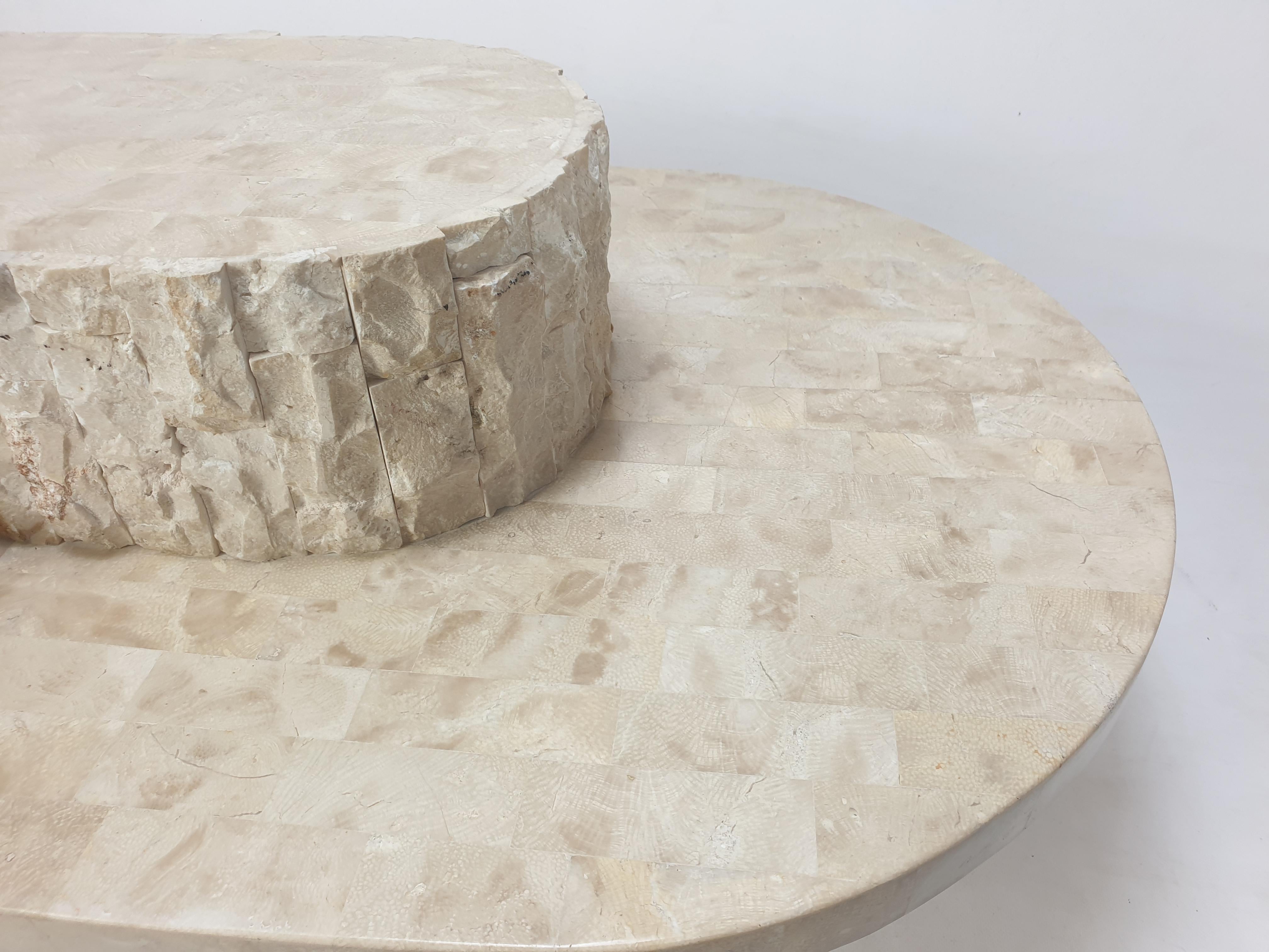 Magnussen Ponte Mactan Stone or Fossil Stone Coffee Table, 1980s 8