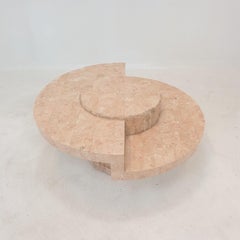 Magnussen Ponte Mactan Stone or Fossil Stone Coffee Table, 1980s