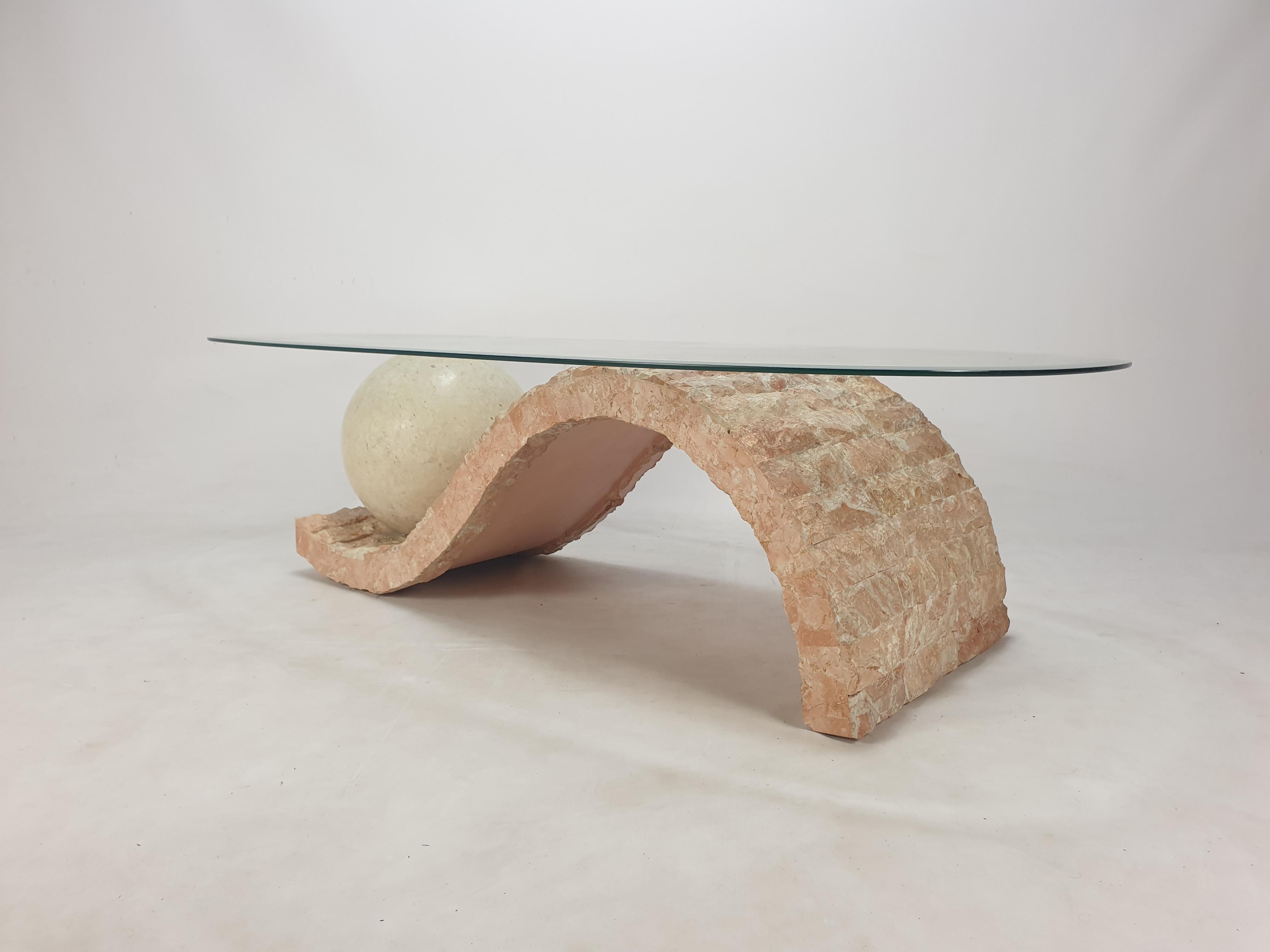 Magnussen Ponte Mactan Stone or Fossil Stone Coffee Table, 1980s 1