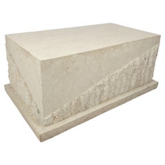 Magnussen Ponte Mactan Stone or Fossil Stone Coffee Table, 1980s