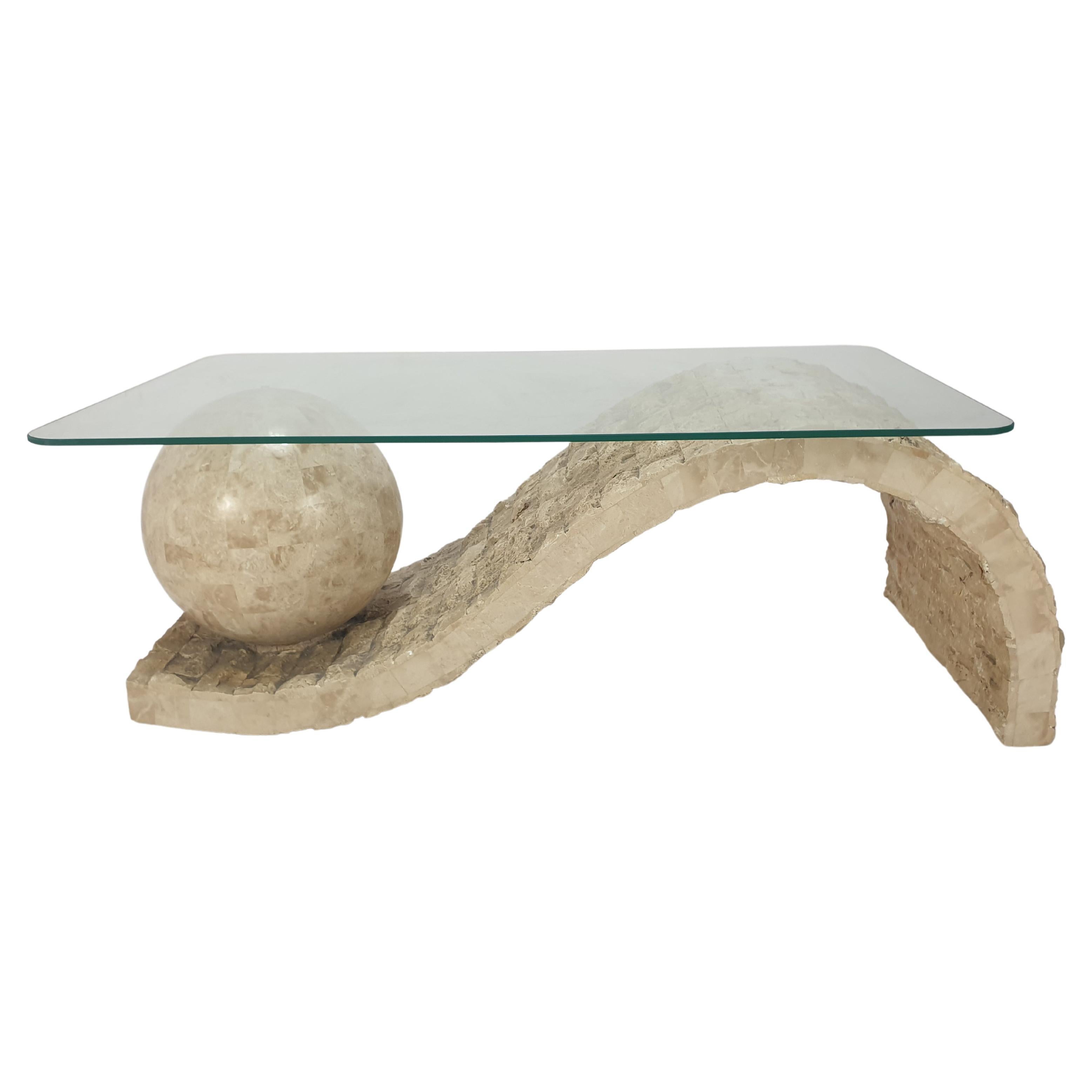 Magnussen Ponte Mactan Stone or Fossil Stone Coffee Table, 1980s