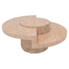 Magnussen Ponte Mactan Stone or Fossil Stone Coffee Table, 1980s