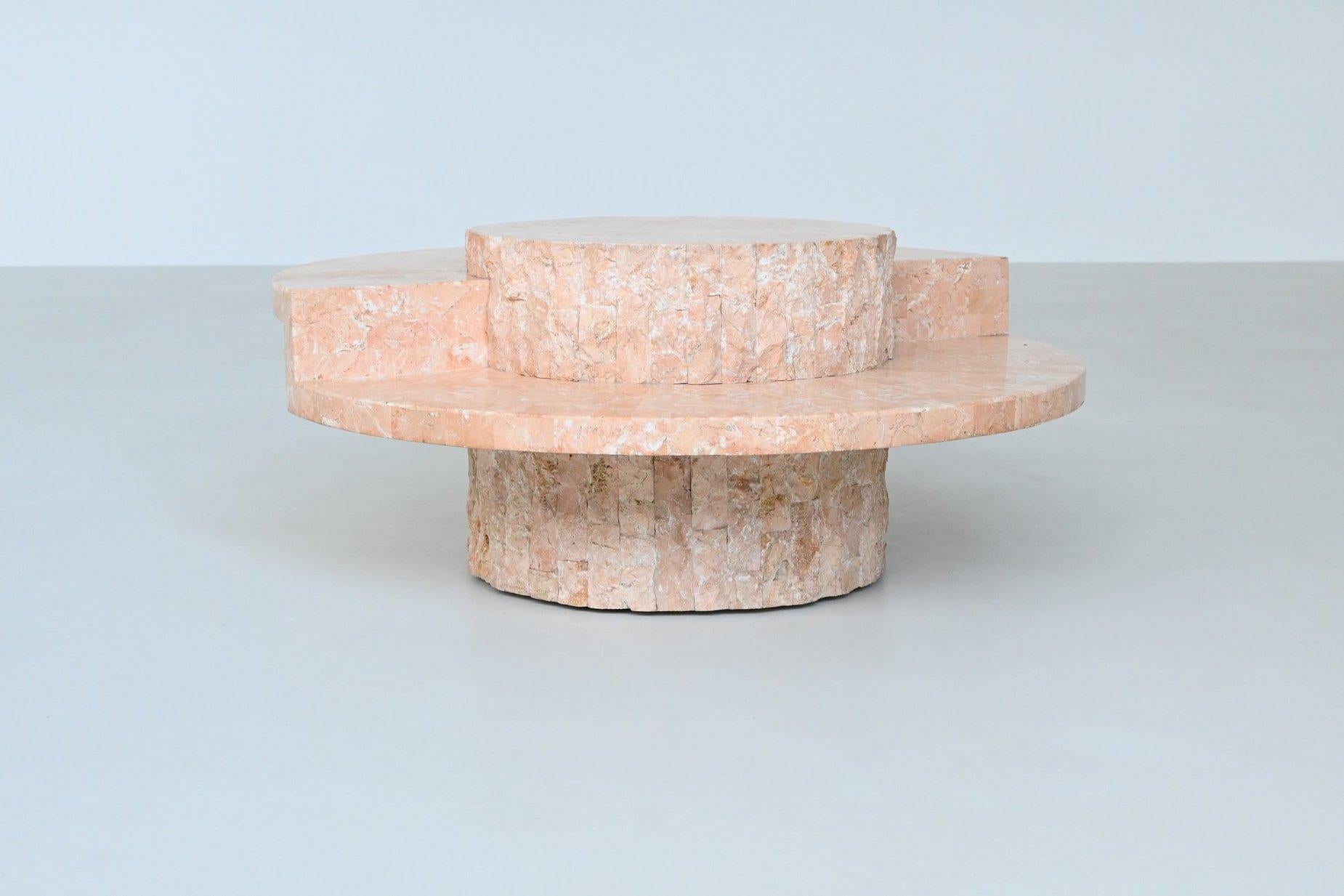 Magnussen Ponte Mactan stone coffee table Belgium 1970 For Sale 4