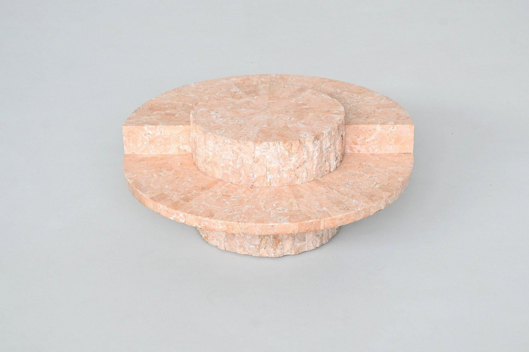 Magnussen Ponte Mactan stone coffee table Belgium 1970 In Good Condition For Sale In Etten-Leur, NL