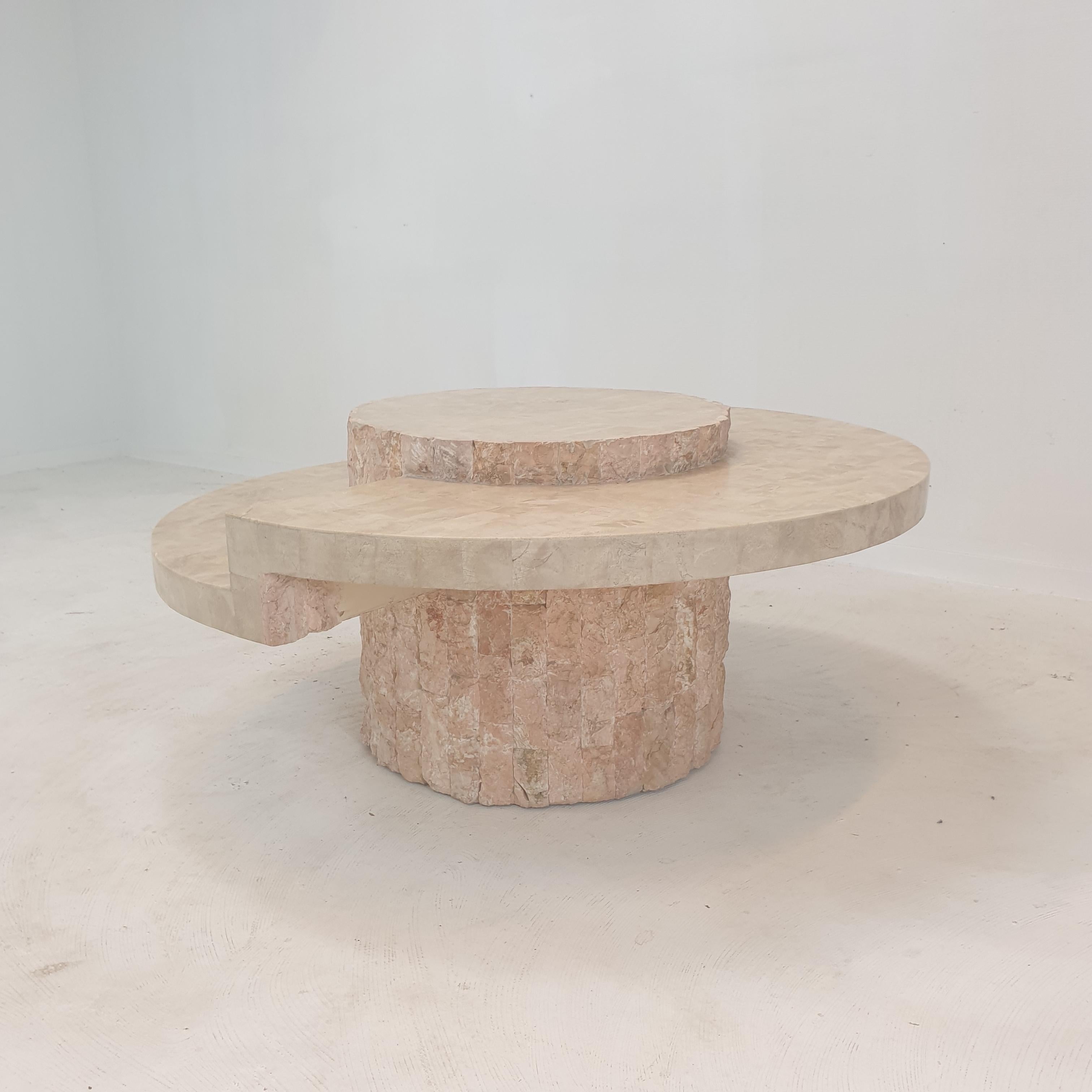 Magnussen Ponte Mactan Stone or Fossil Stone Coffee Table, 1980s For Sale 3