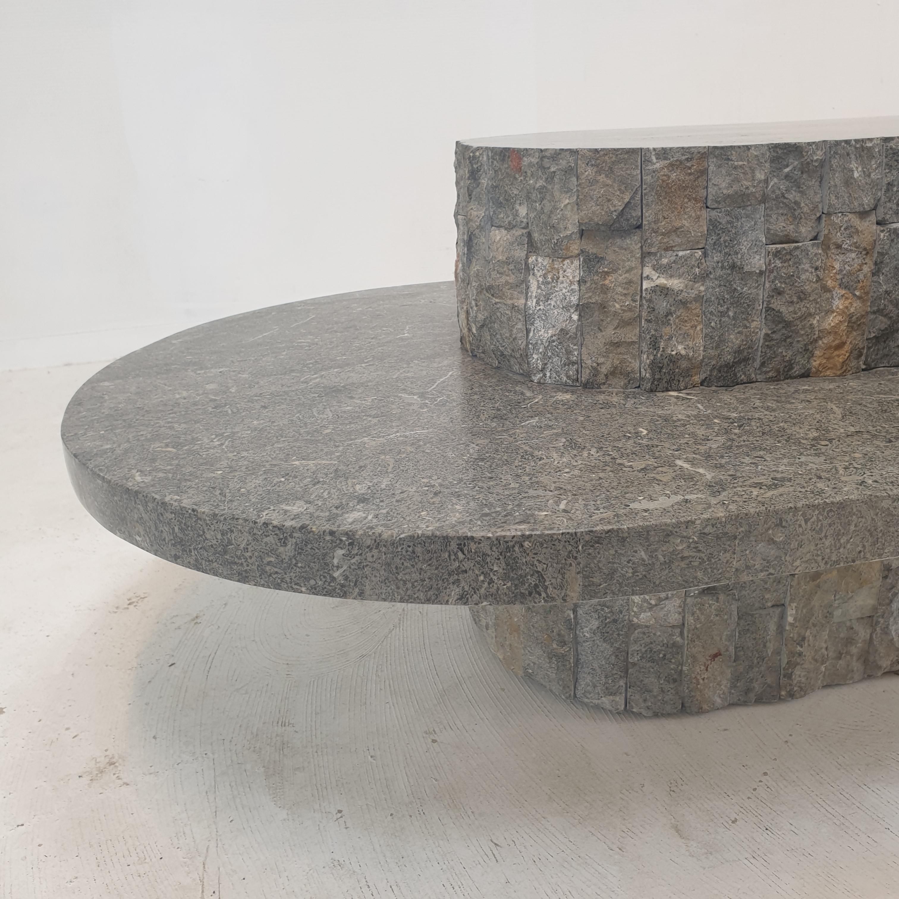 Magnussen Ponte Mactan Stone or Fossil Stone Coffee Table, 1980s For Sale 2