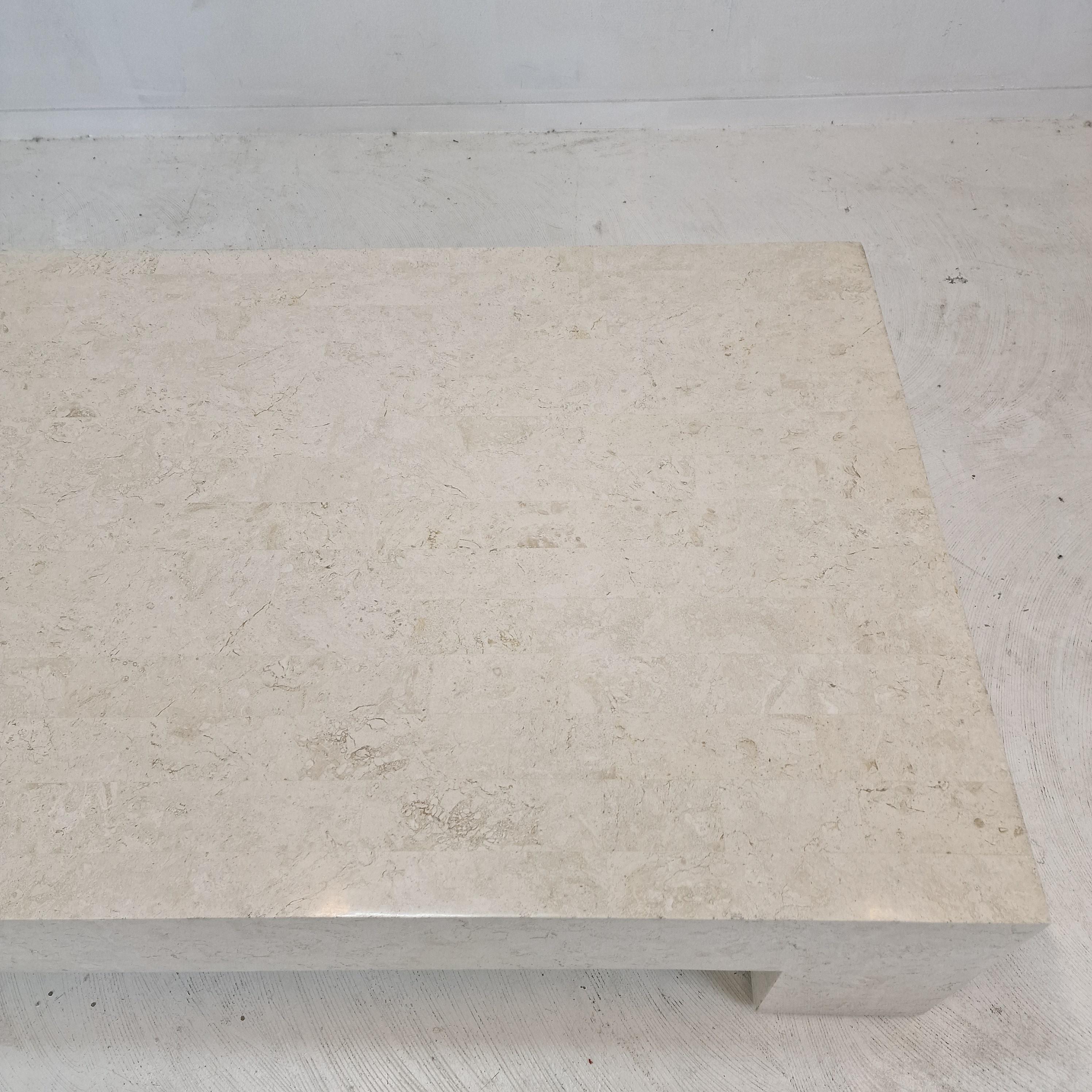 Magnussen Ponte Mactan Stone or Fossil Stone Coffee Table, 1980s For Sale 5