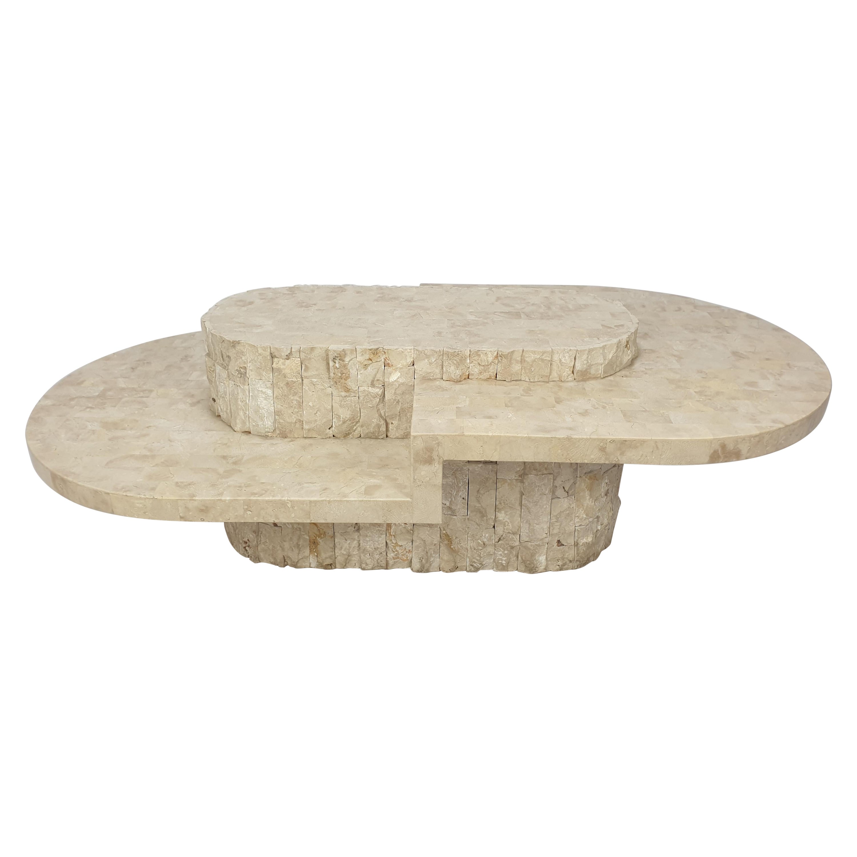 Magnussen Ponte Mactan Stone or Fossil Stone Coffee Table, 1980s