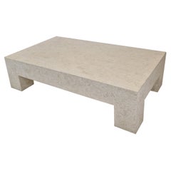 Mesa de centro Magnussen Ponte Mactan de piedra o piedra fósil, años 80