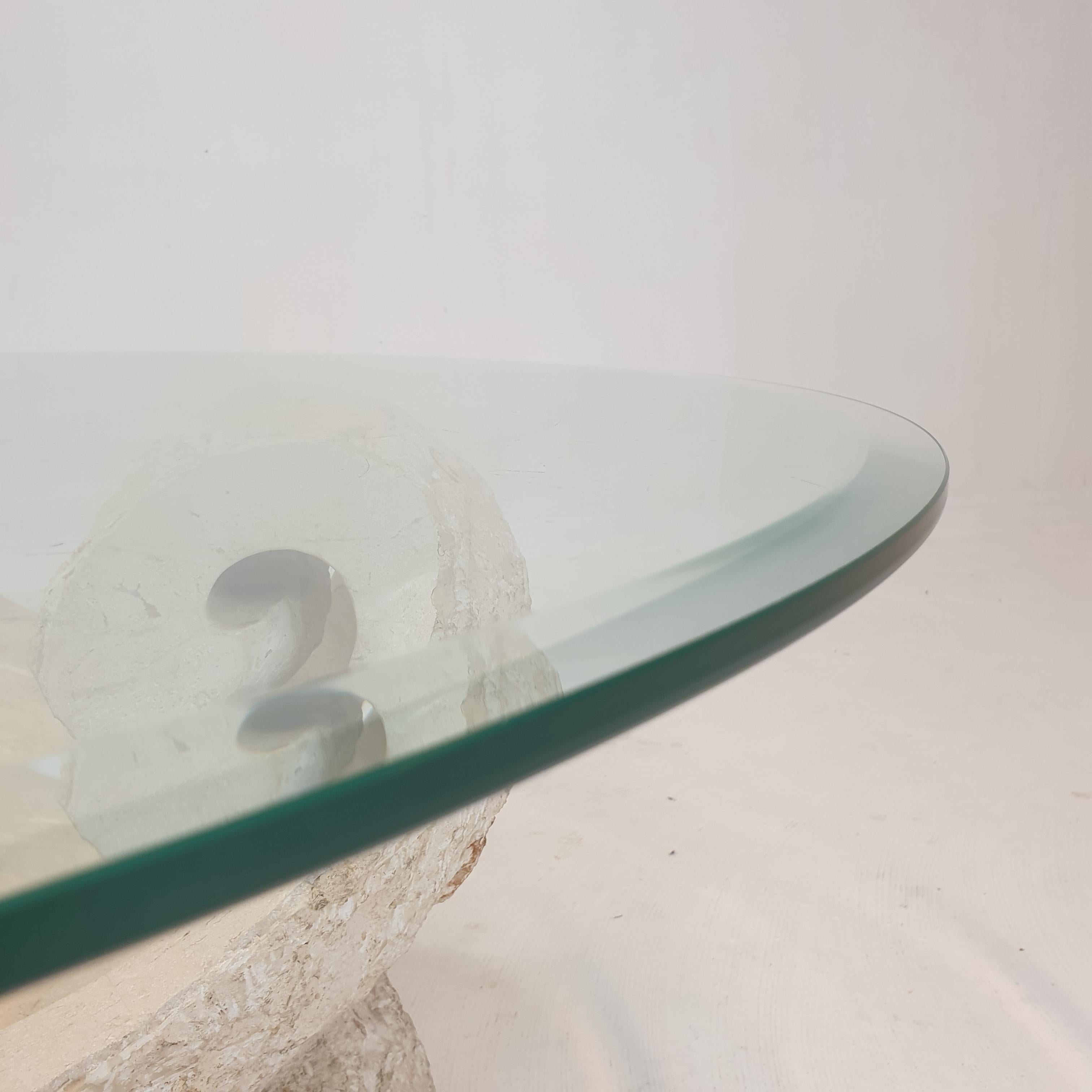 Magnussen Ponte Mactan Stone or Fossil Stone Shell Coffee Table, 1980s For Sale 9