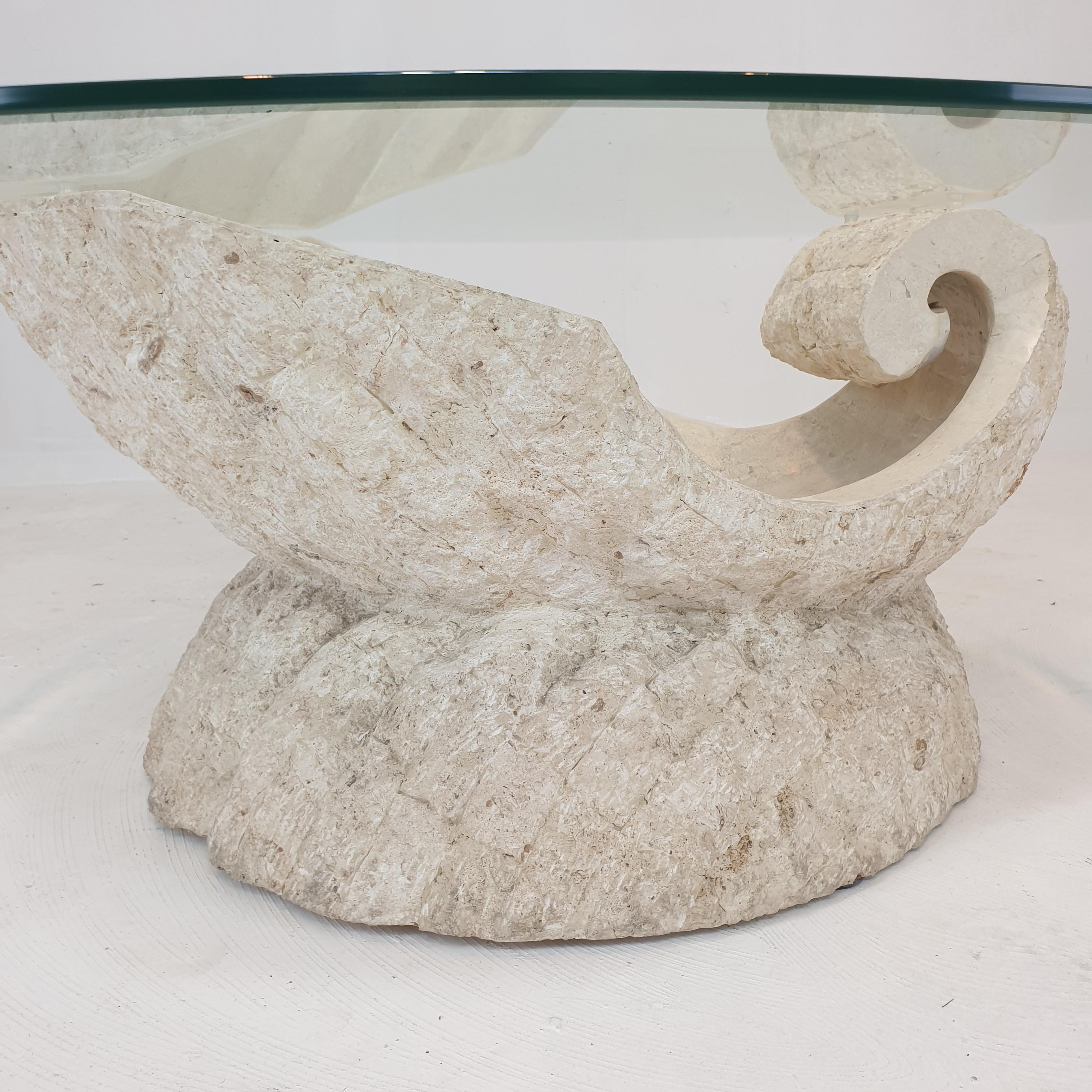 Magnussen Ponte Mactan Stone or Fossil Stone Shell Coffee Table, 1980s For Sale 10