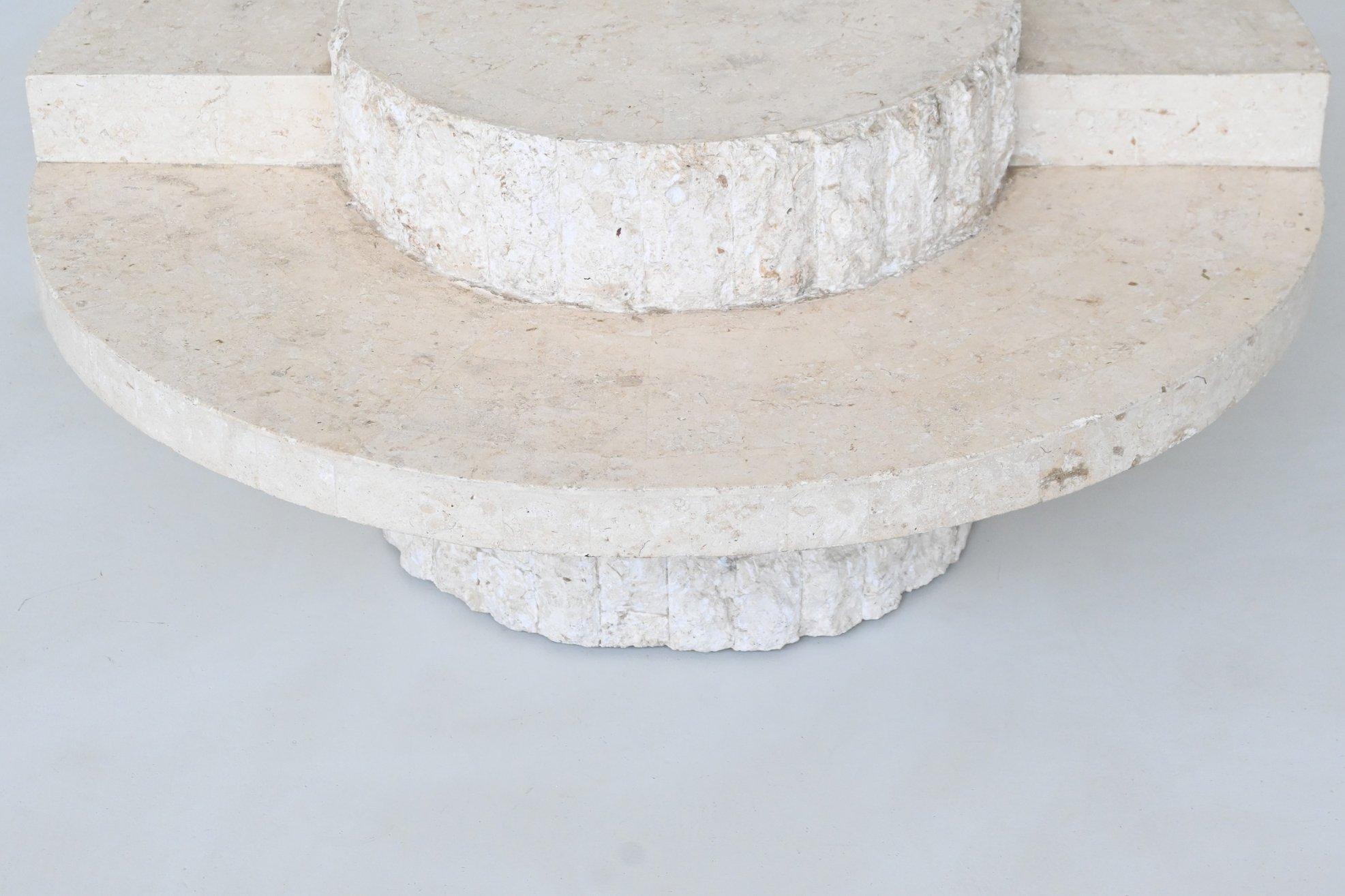 Magnussen Ponte sculptural Mactan stone coffee table Belgium 1970 For Sale 3