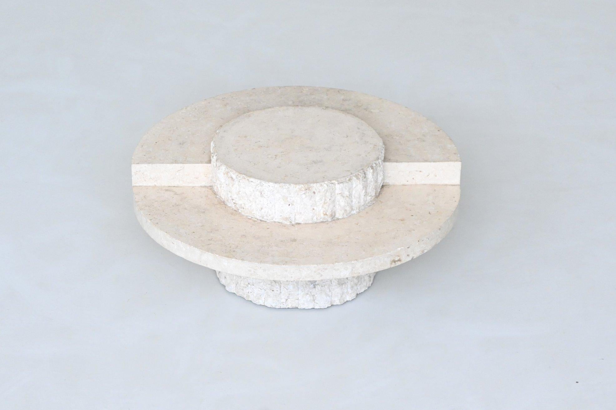 Magnussen Ponte sculptural Mactan stone coffee table Belgium 1970 For Sale 4