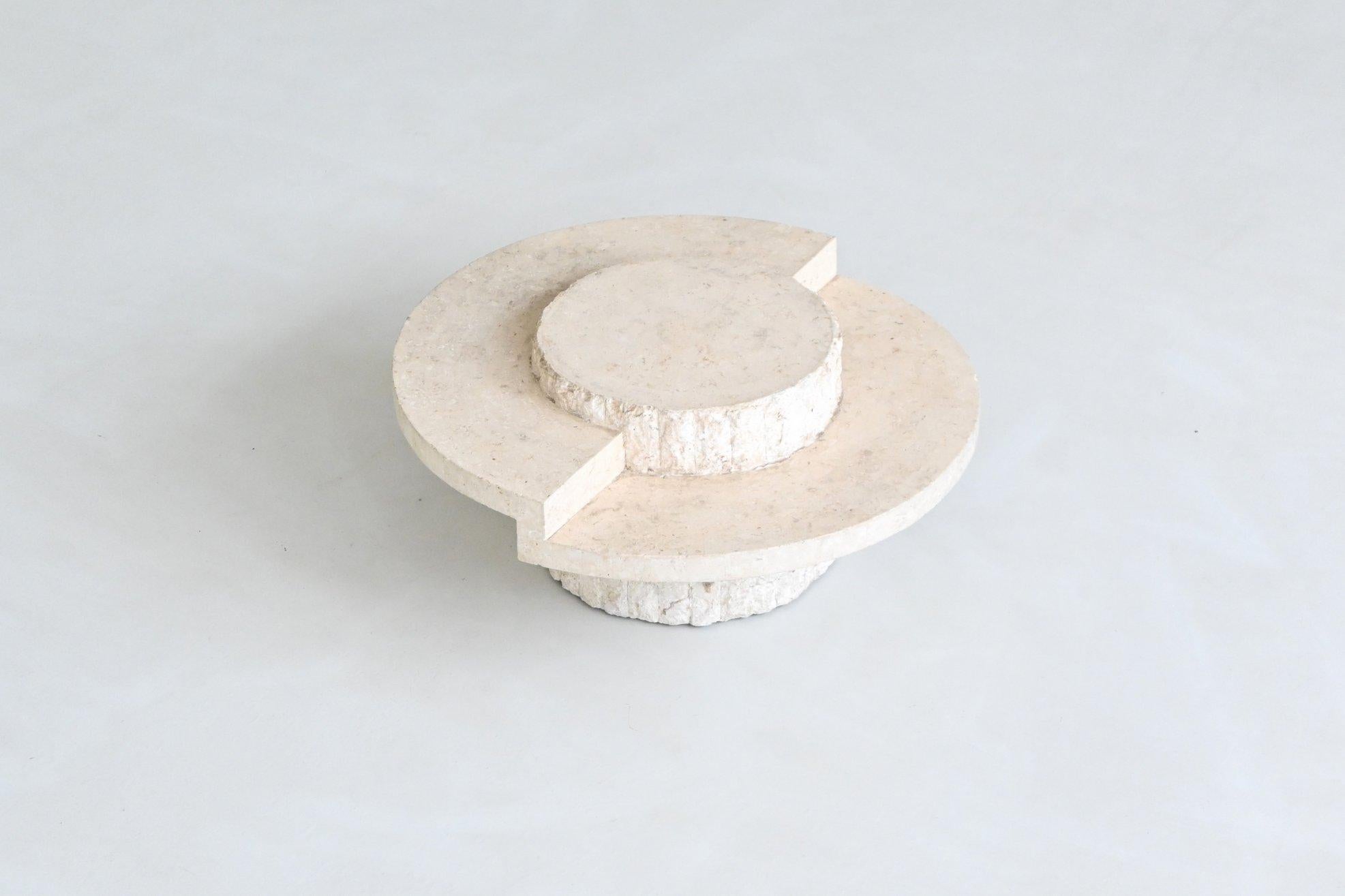 Magnussen Ponte sculptural Mactan stone coffee table Belgium 1970 For Sale 5