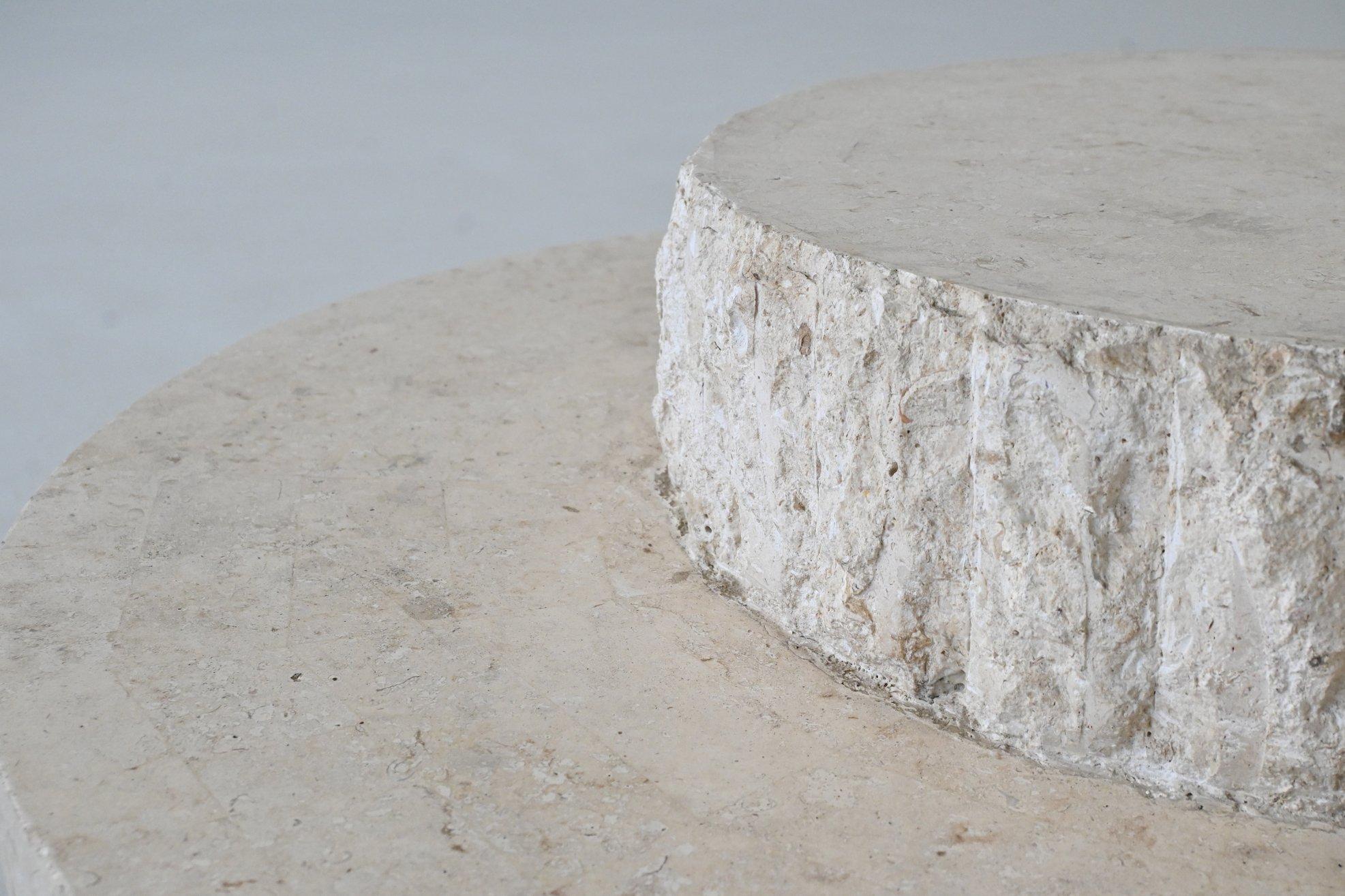 Magnussen Ponte sculptural Mactan stone coffee table Belgium 1970 For Sale 8